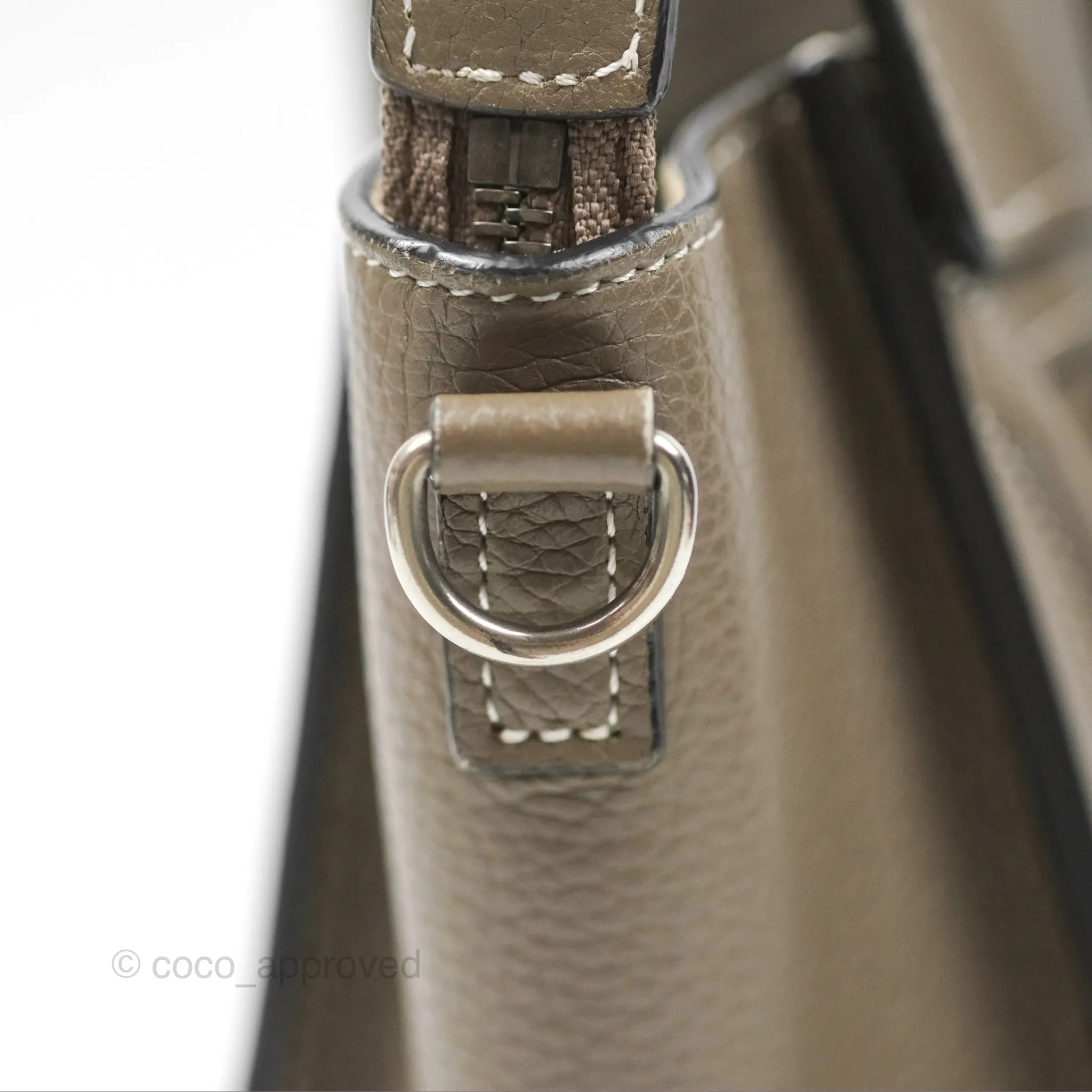 Celine Nano Luggage in Souris Drummed Calfskin