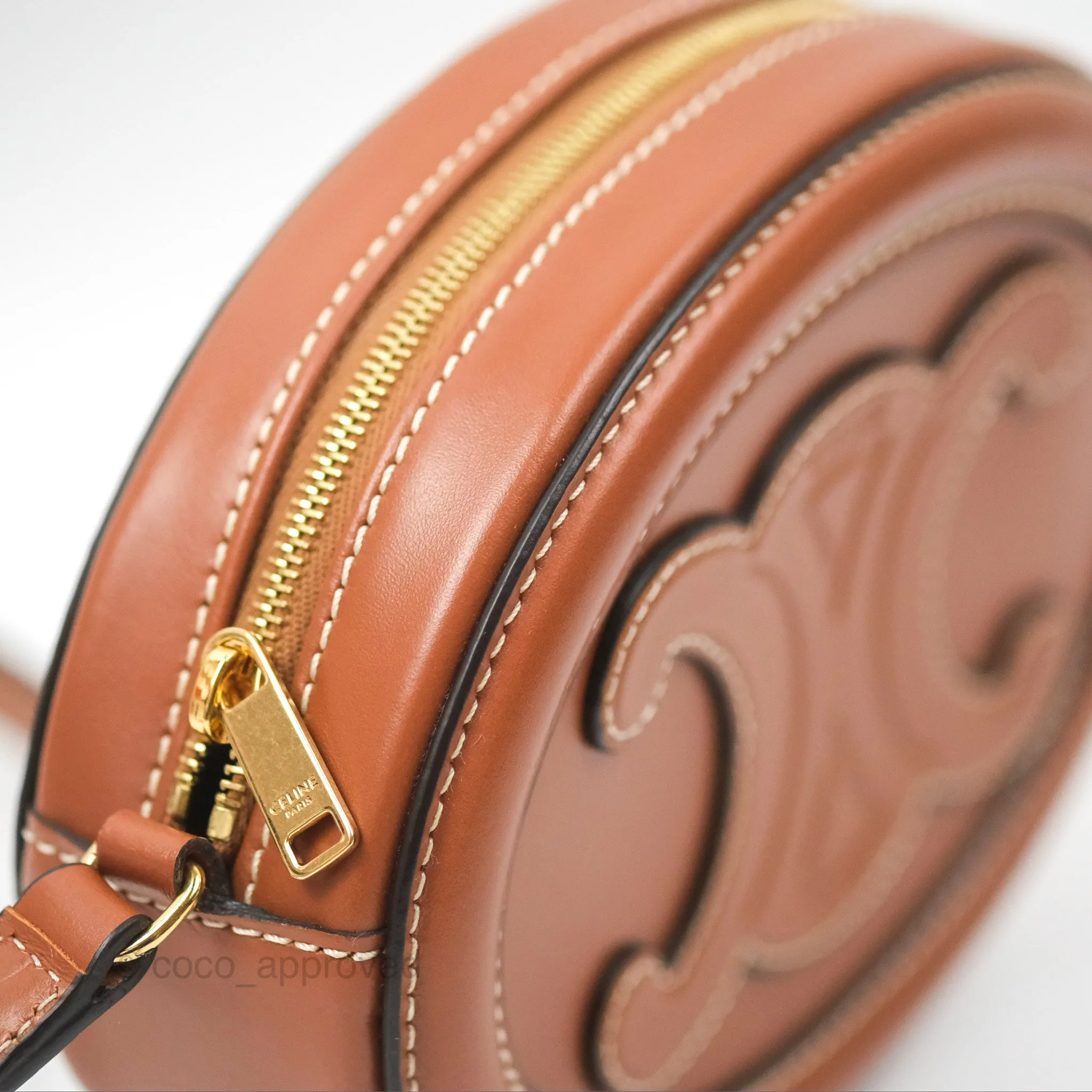 Celine Oval Bag Cuir Triomphe Tan Calfskin