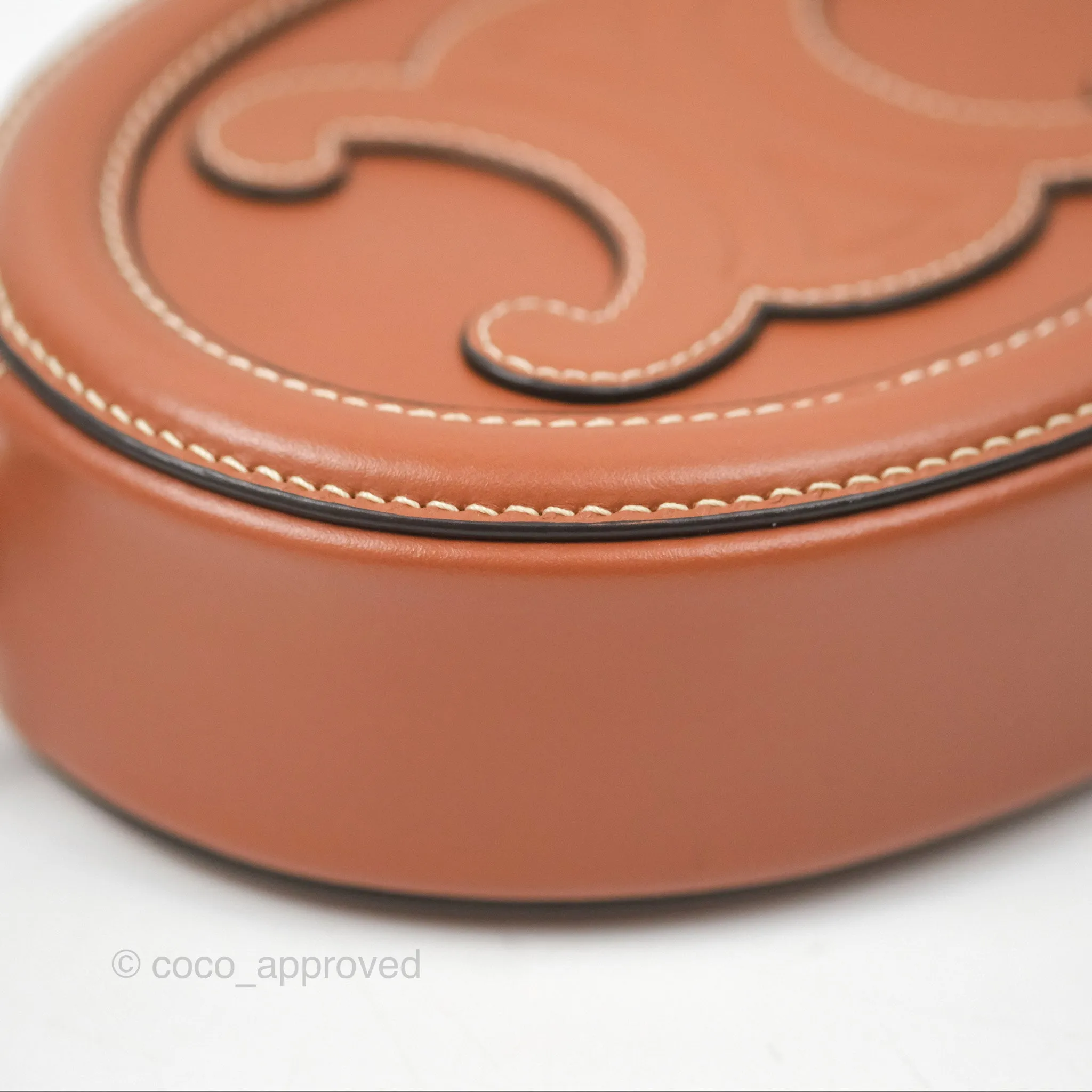 Celine Oval Bag Cuir Triomphe Tan Calfskin
