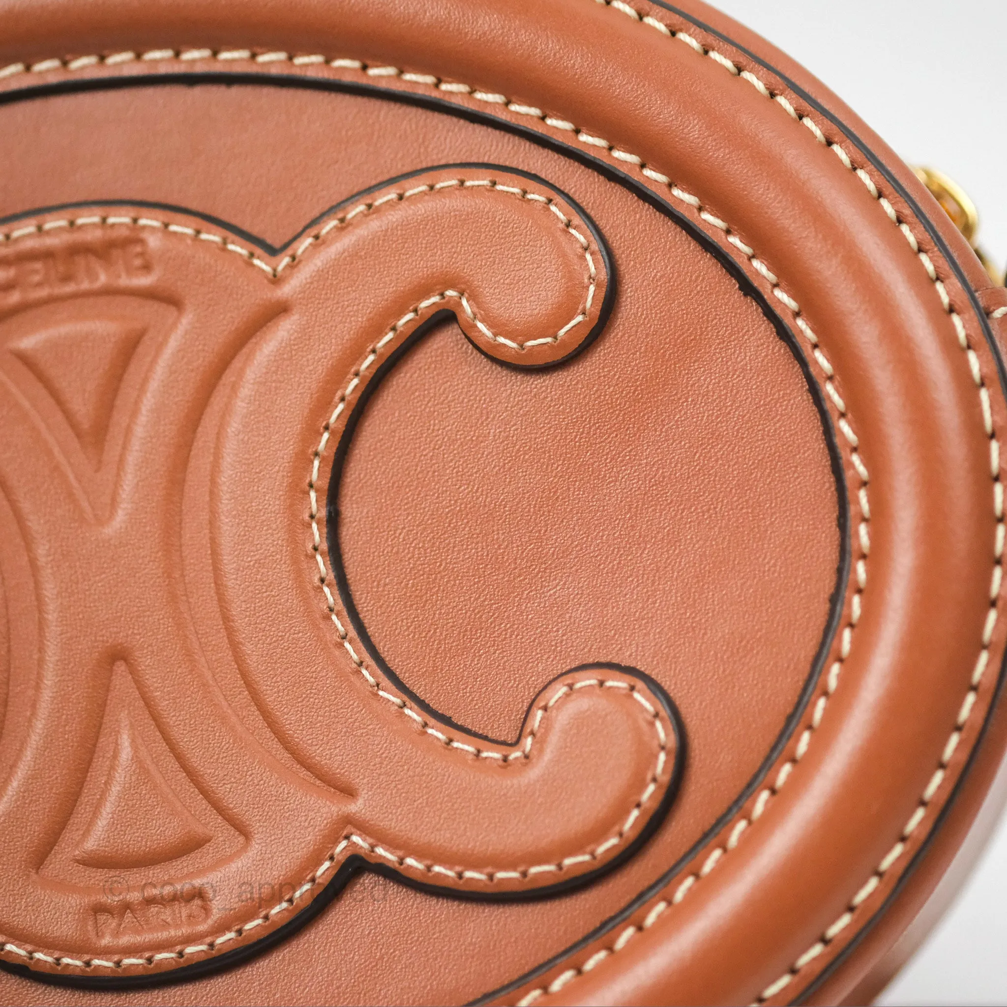 Celine Oval Bag Cuir Triomphe Tan Calfskin