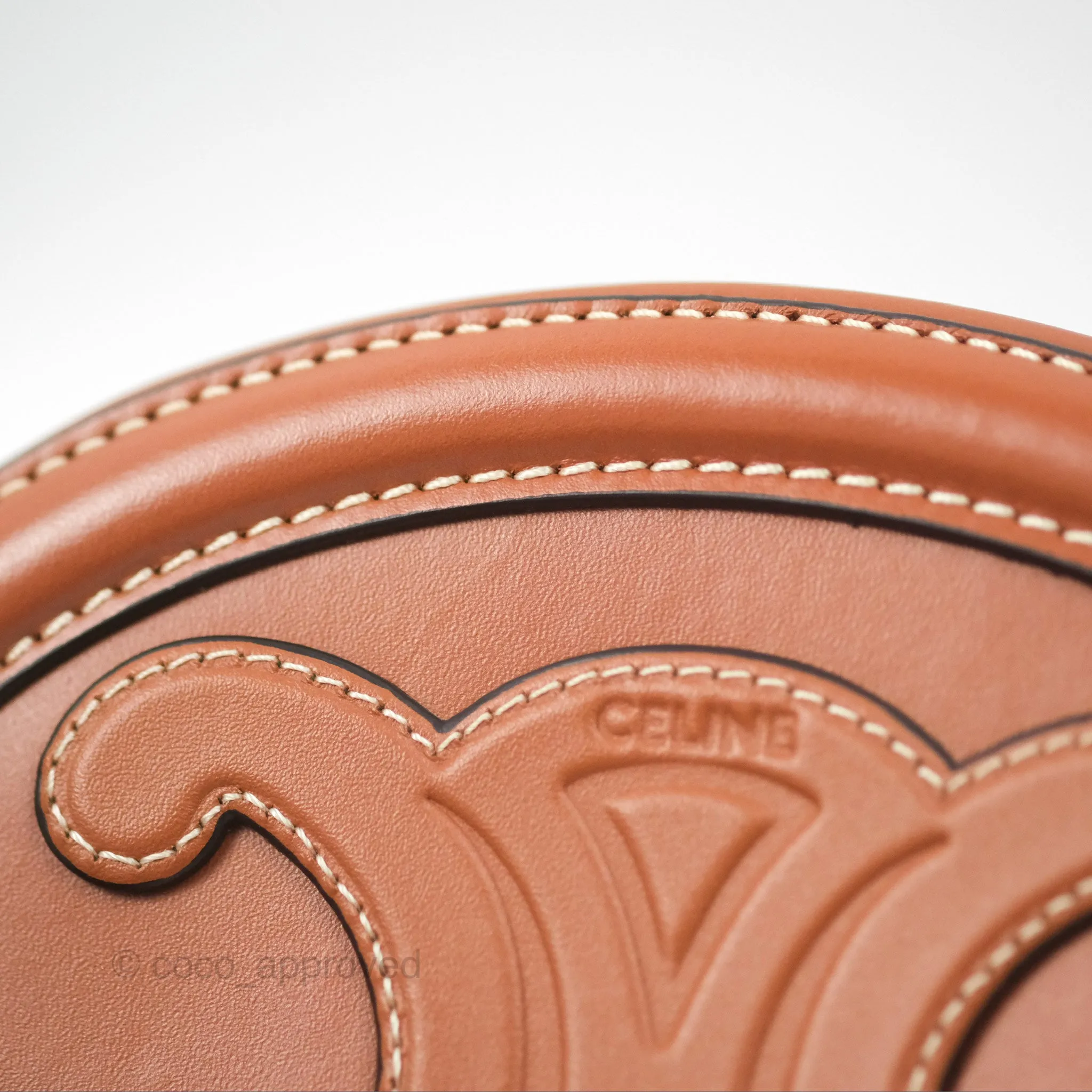 Celine Oval Bag Cuir Triomphe Tan Calfskin