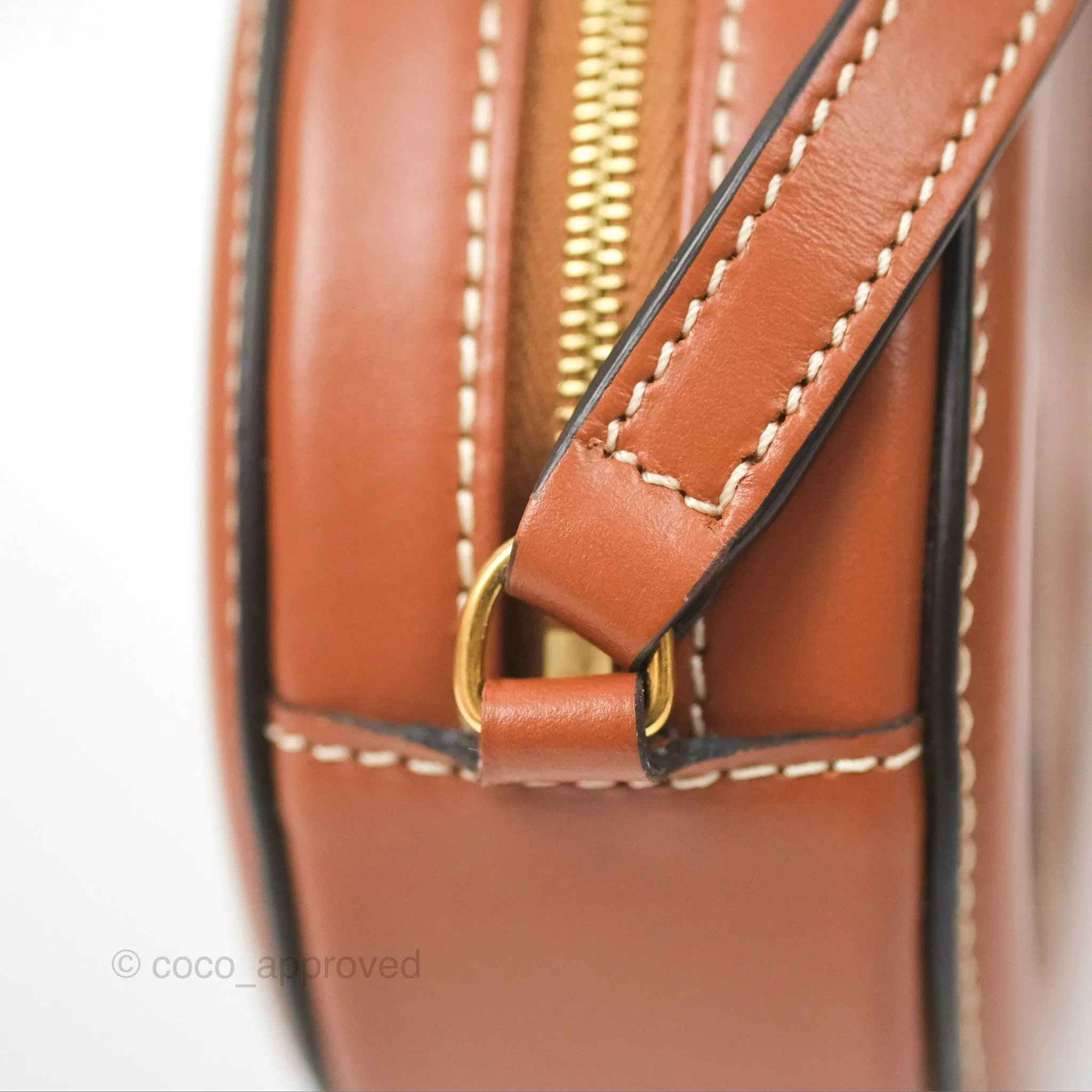 Celine Oval Bag Cuir Triomphe Tan Calfskin
