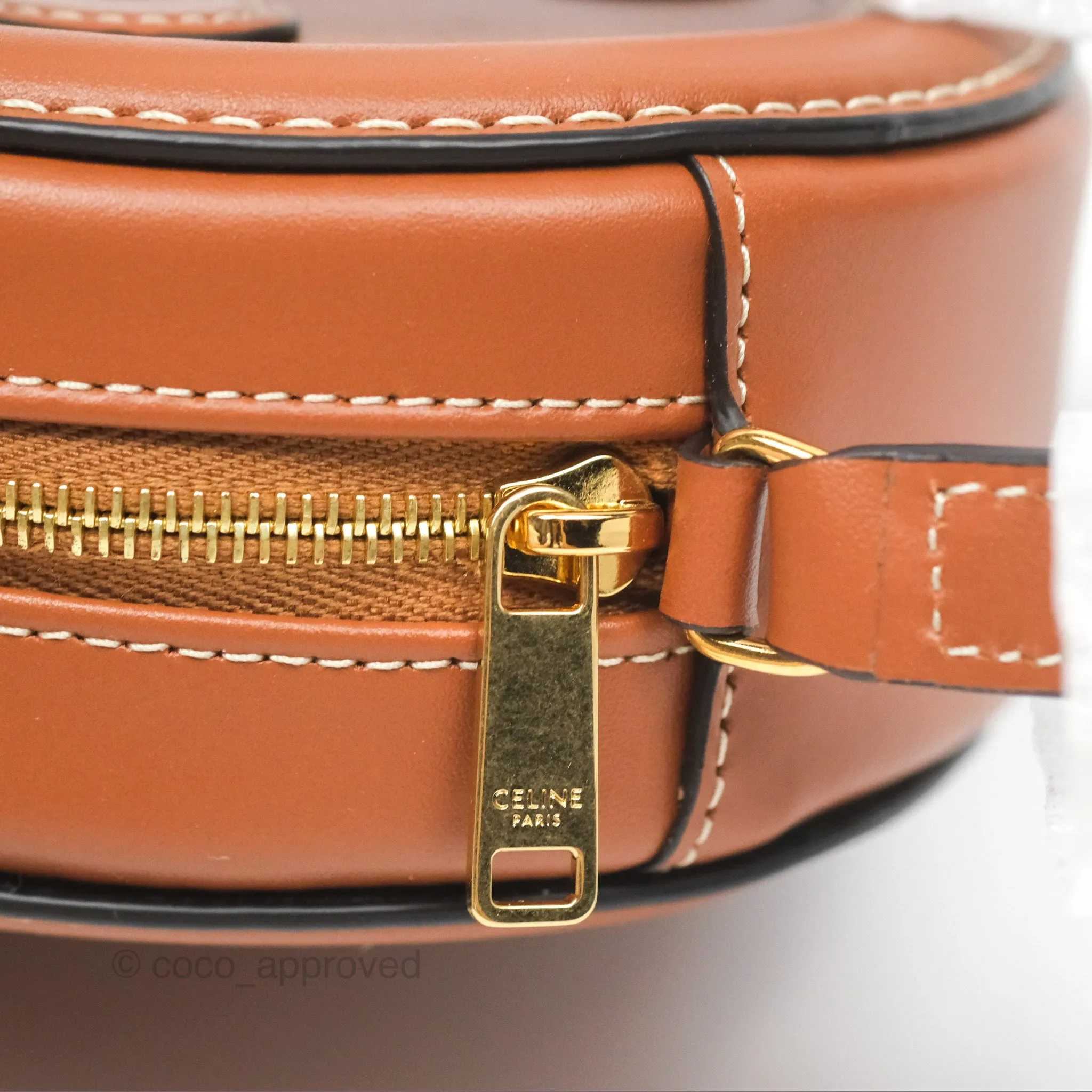 Celine Oval Bag Cuir Triomphe Tan Calfskin