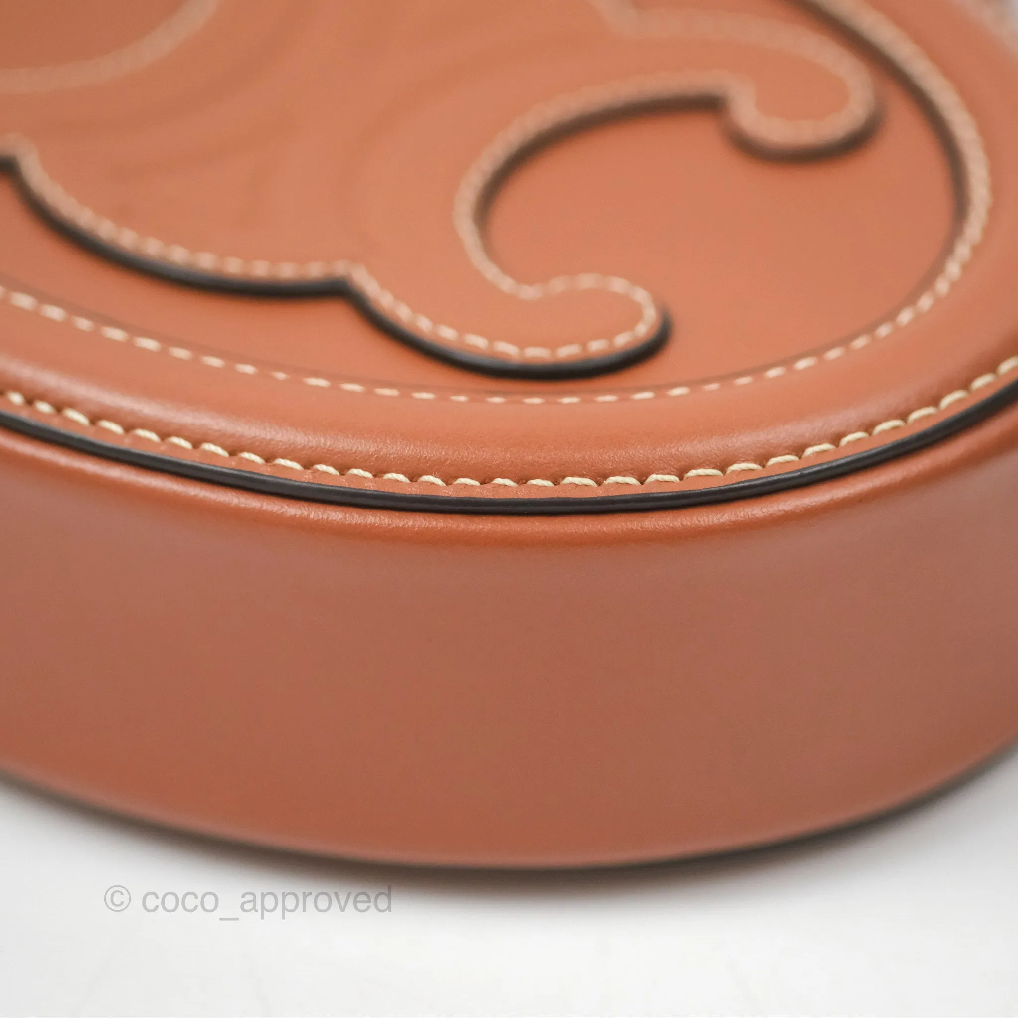 Celine Oval Bag Cuir Triomphe Tan Calfskin