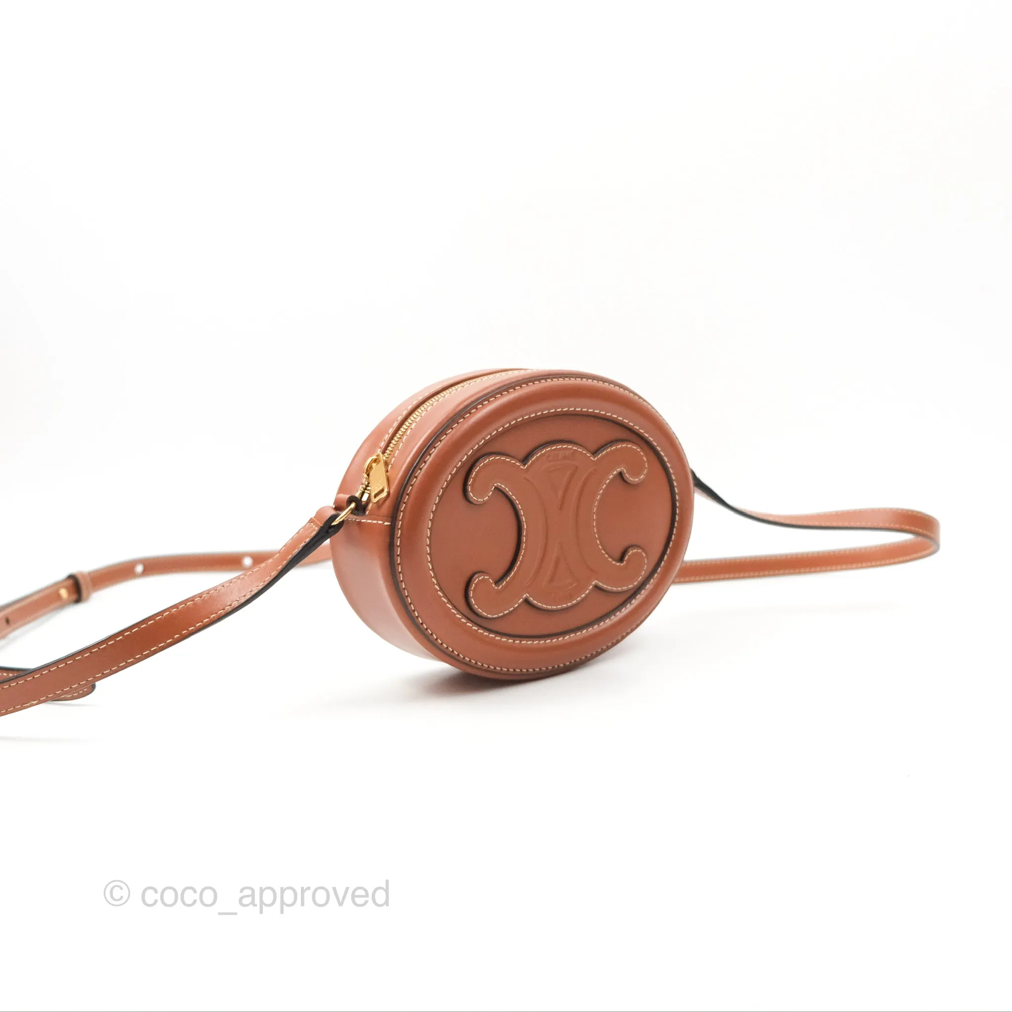 Celine Oval Bag Cuir Triomphe Tan Calfskin