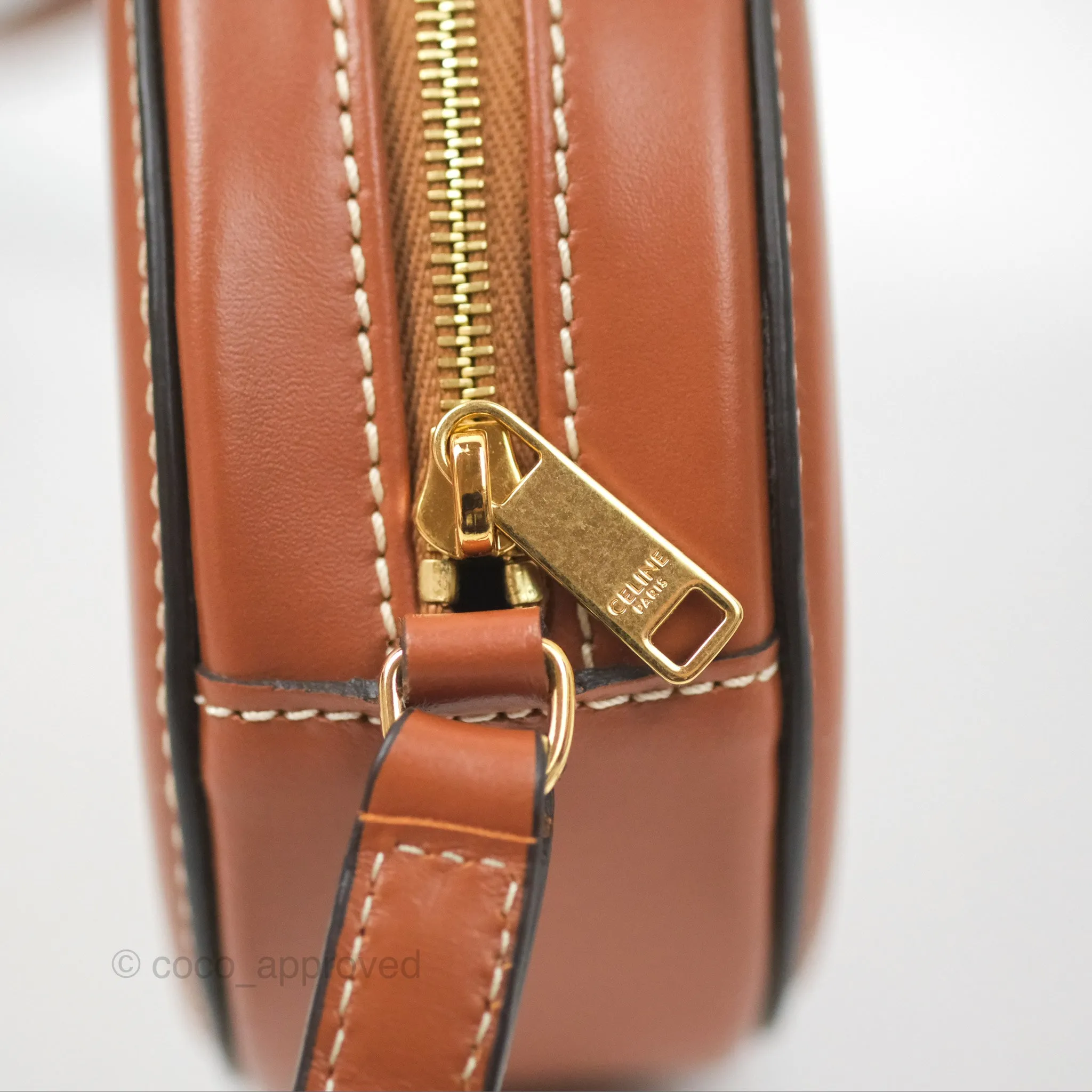 Celine Oval Bag Cuir Triomphe Tan Calfskin