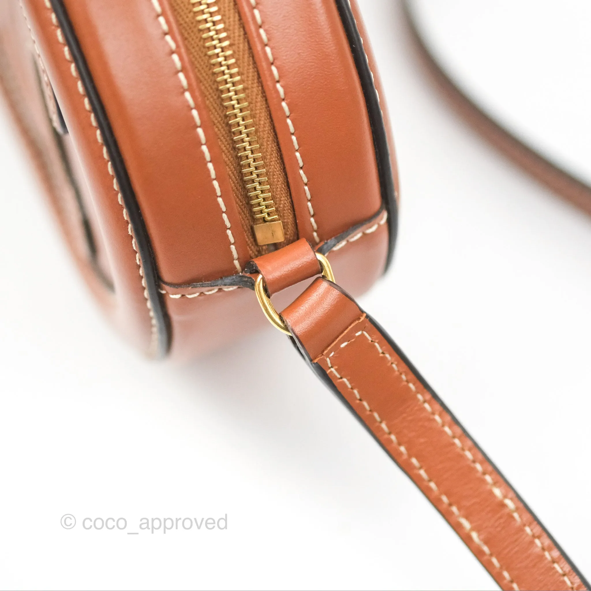 Celine Oval Bag Cuir Triomphe Tan Calfskin