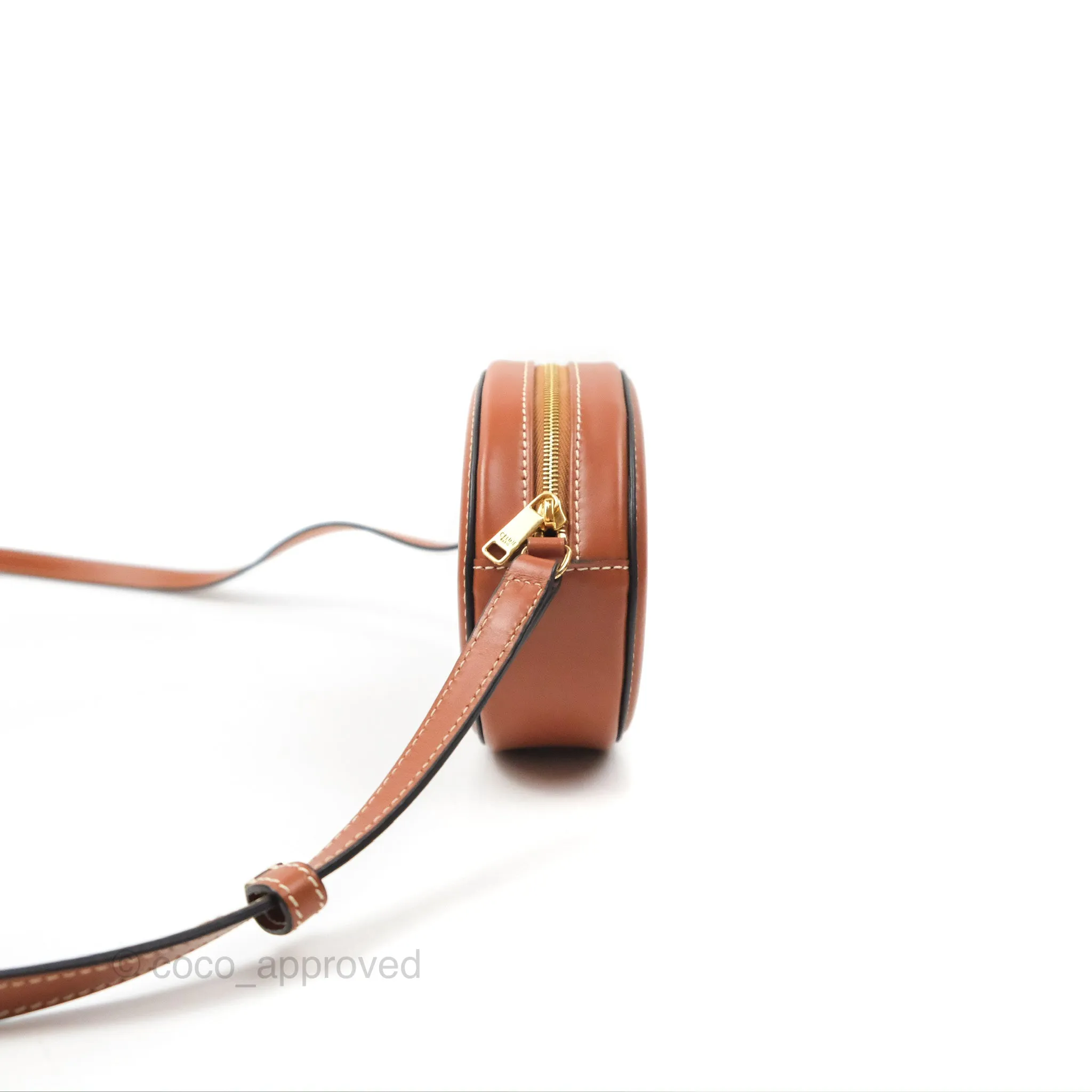 Celine Oval Bag Cuir Triomphe Tan Calfskin
