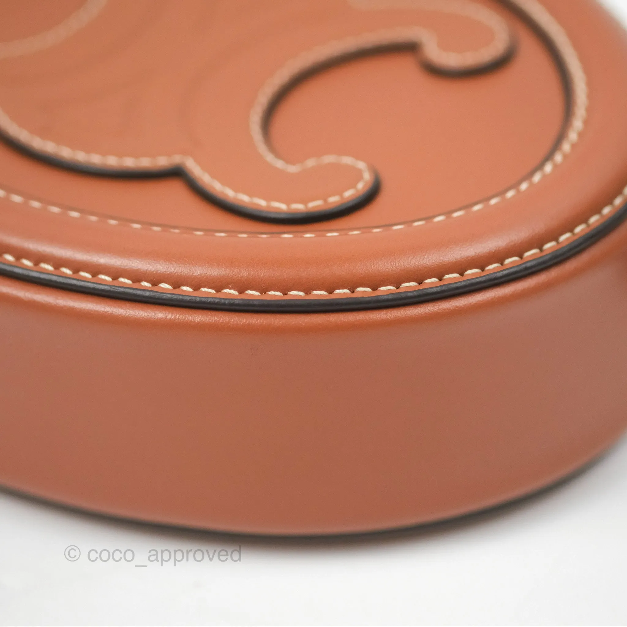Celine Oval Bag Cuir Triomphe Tan Calfskin