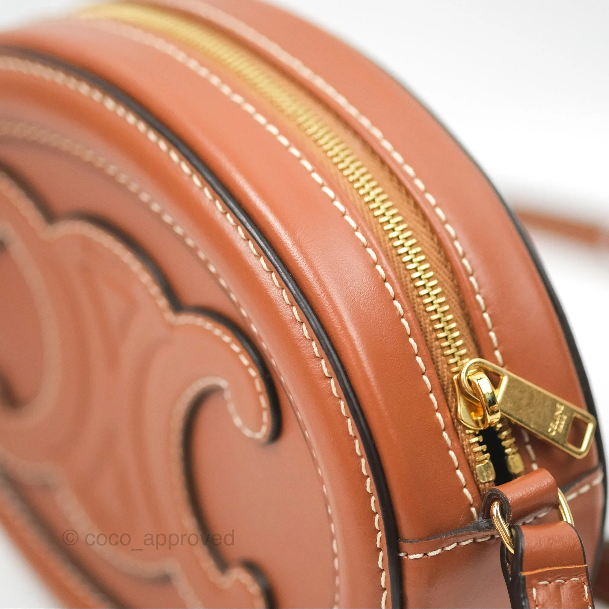 Celine Oval Bag Cuir Triomphe Tan Calfskin