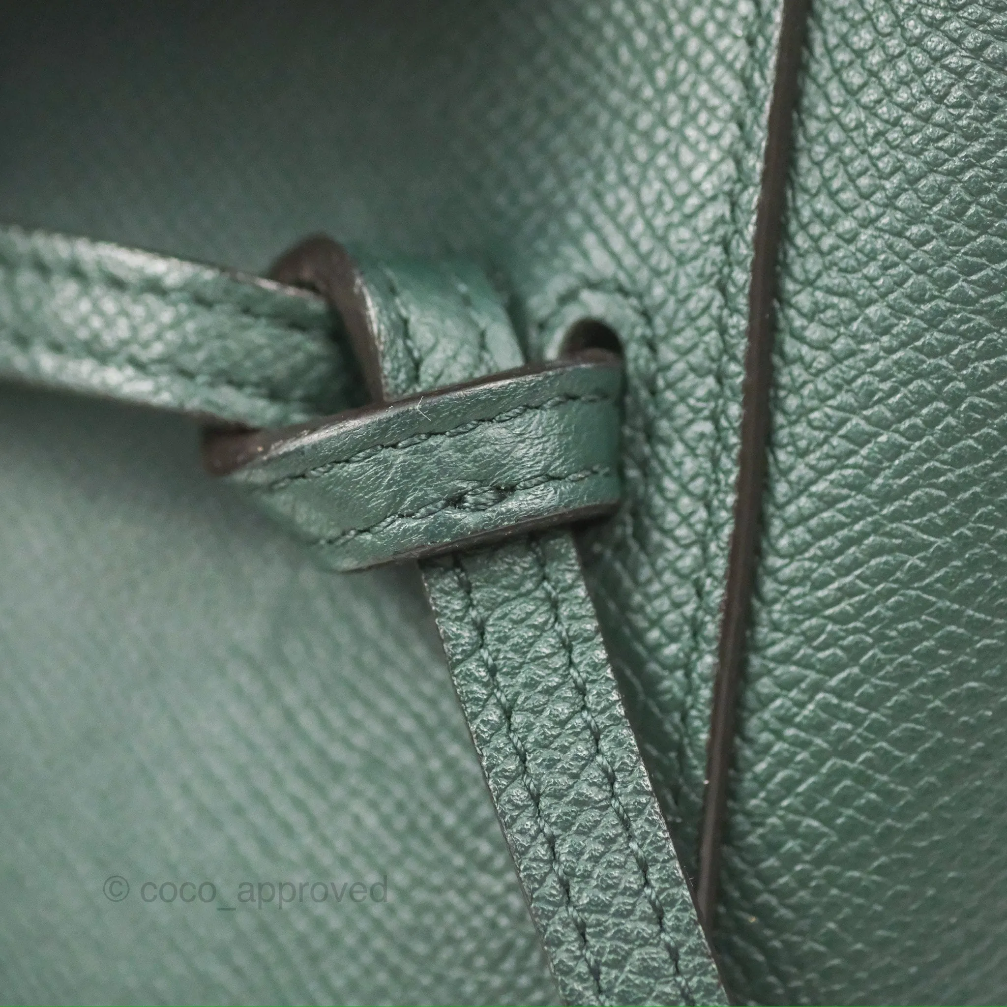 Celine Pico Belt Bag Amazone Green Grained Calfskin Gold Hardware