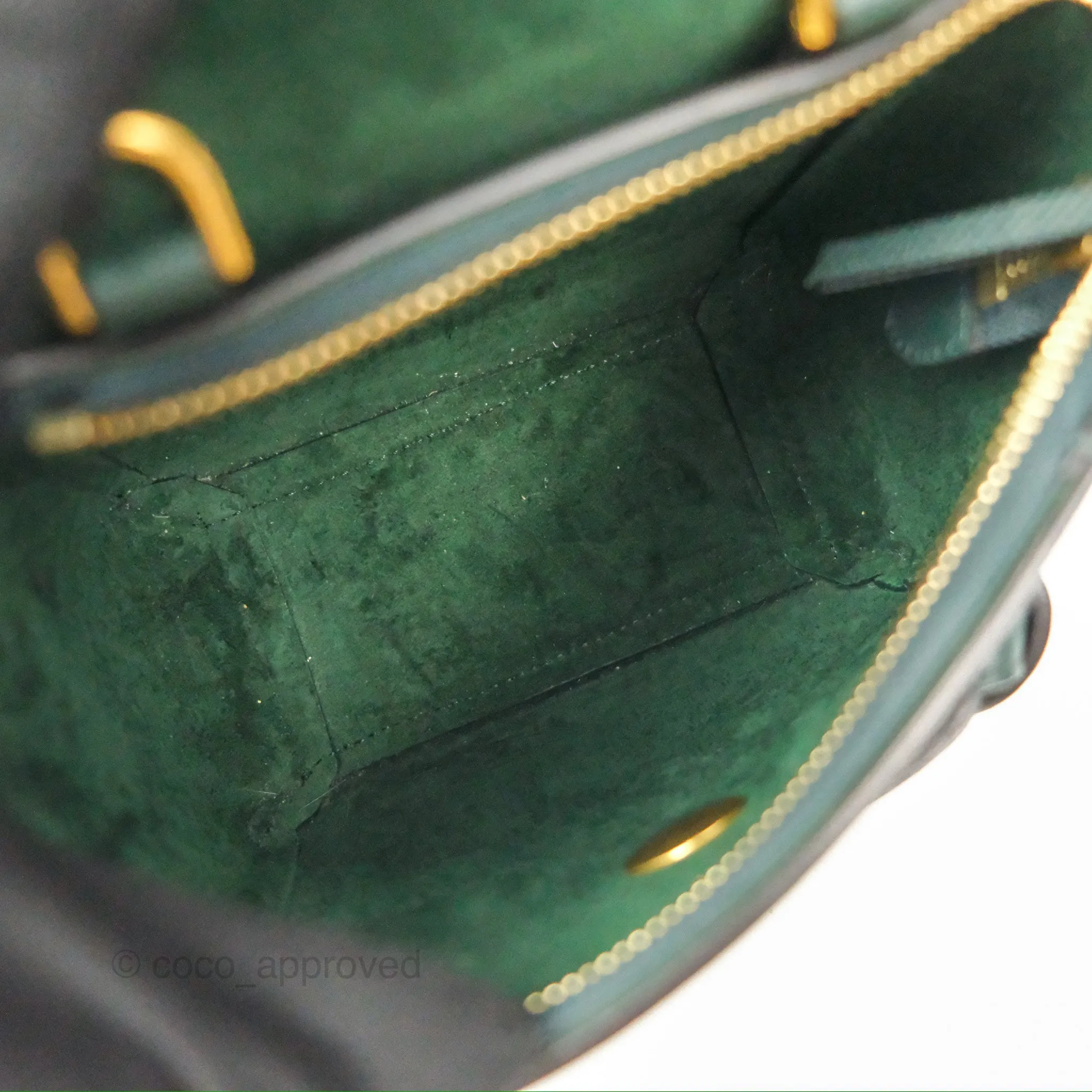 Celine Pico Belt Bag Amazone Green Grained Calfskin Gold Hardware
