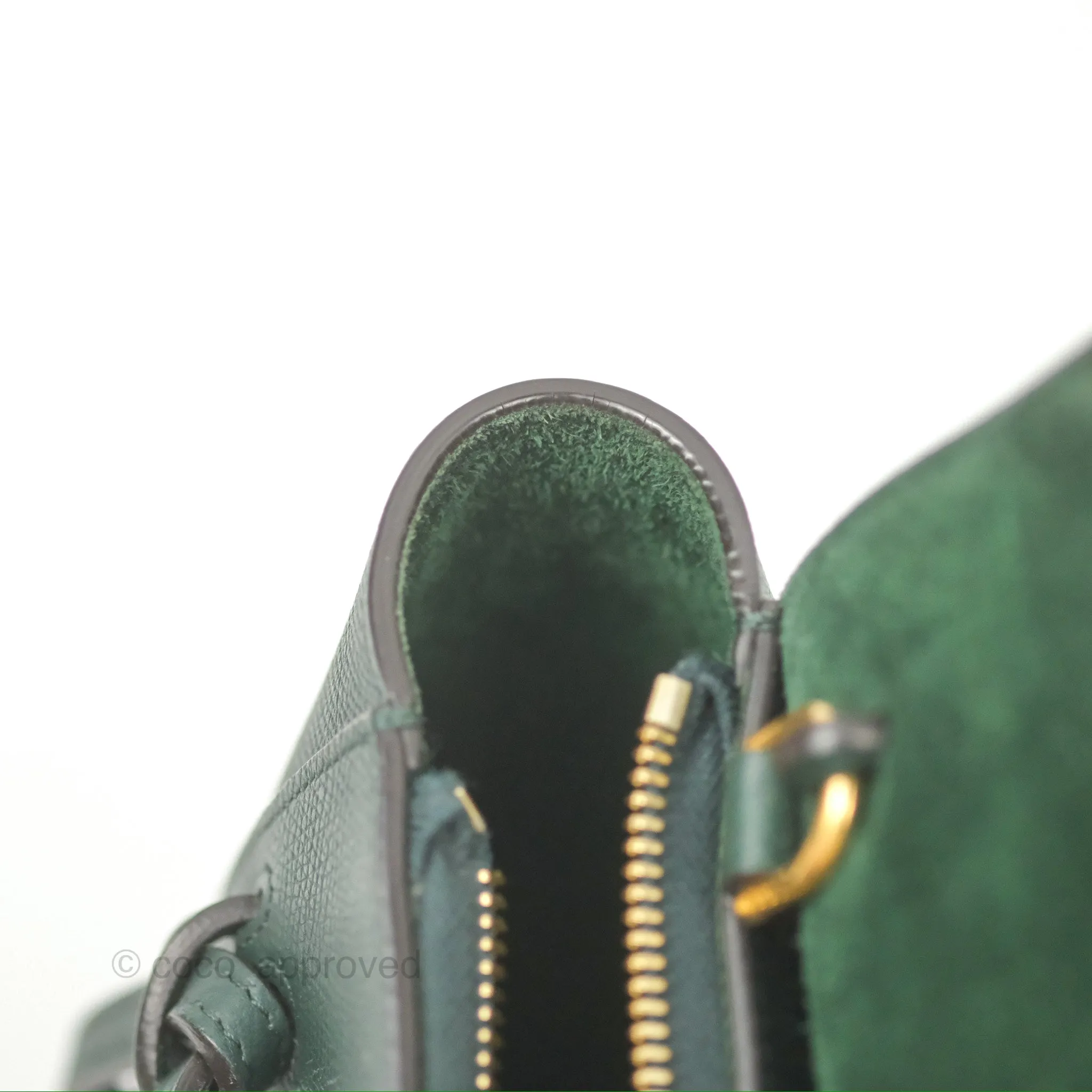 Celine Pico Belt Bag Amazone Green Grained Calfskin Gold Hardware
