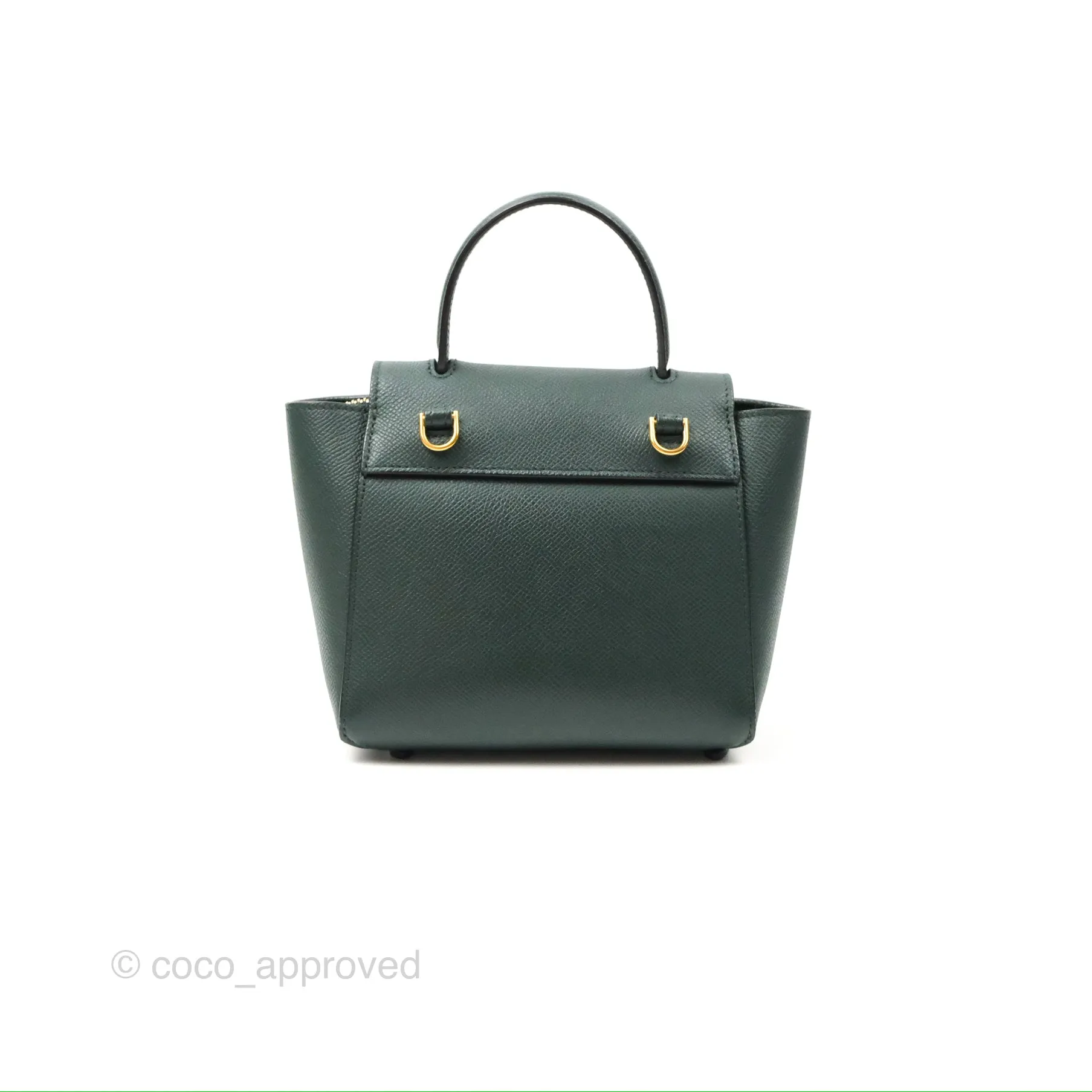 Celine Pico Belt Bag Amazone Green Grained Calfskin Gold Hardware