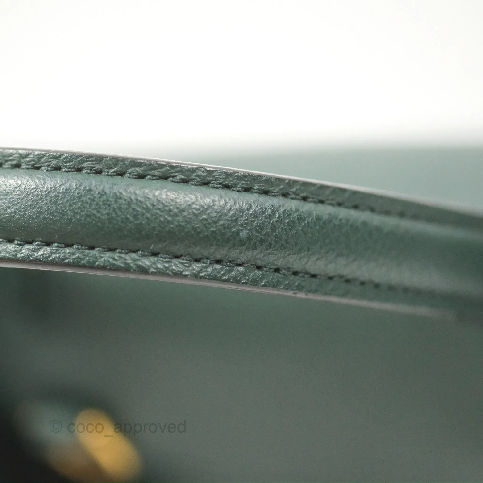 Celine Pico Belt Bag Amazone Green Grained Calfskin Gold Hardware