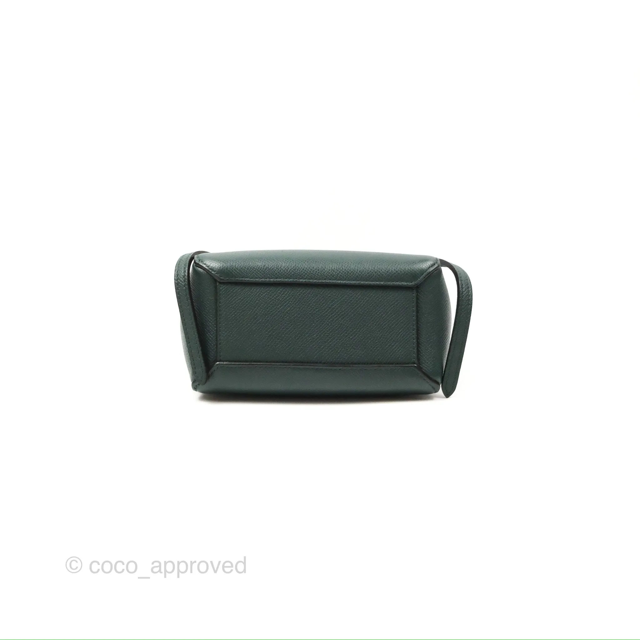 Celine Pico Belt Bag Amazone Green Grained Calfskin Gold Hardware