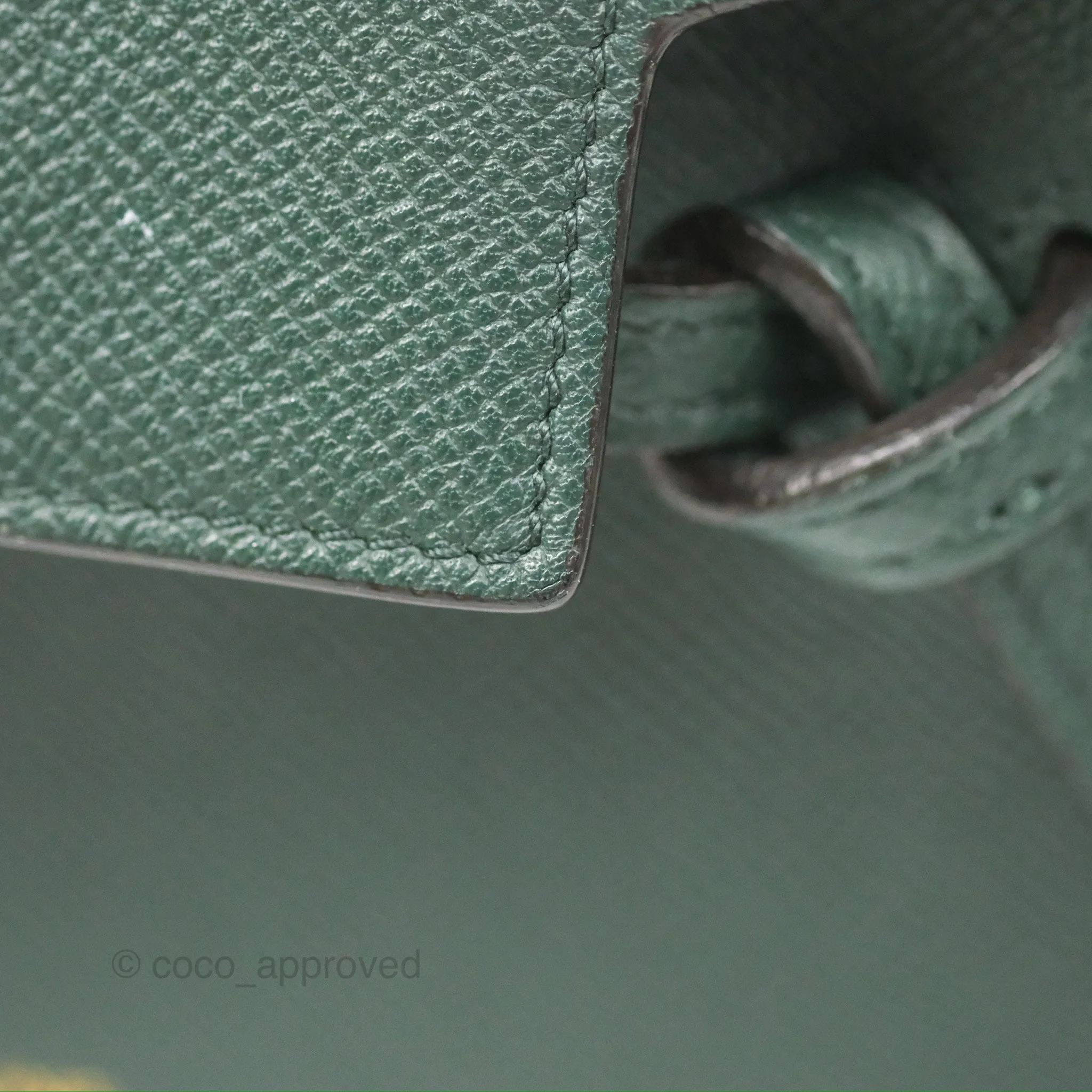 Celine Pico Belt Bag Amazone Green Grained Calfskin Gold Hardware