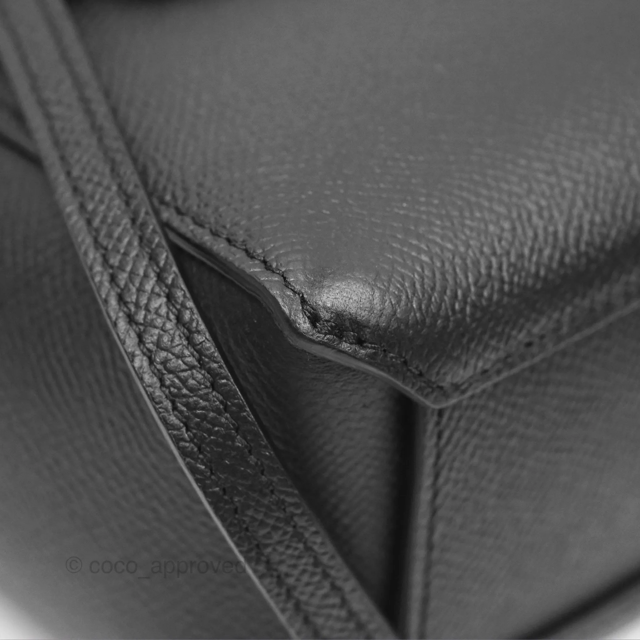 Celine Pico Belt Bag Black Grained Calfskin Gold Hardware