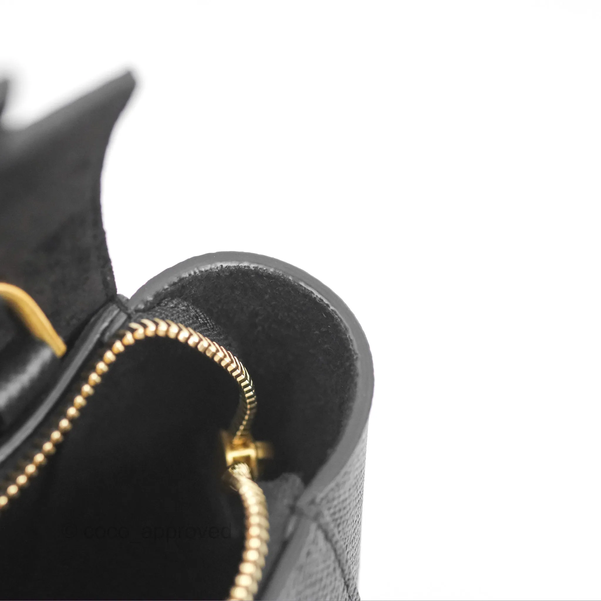 Celine Pico Belt Bag Black Grained Calfskin Gold Hardware