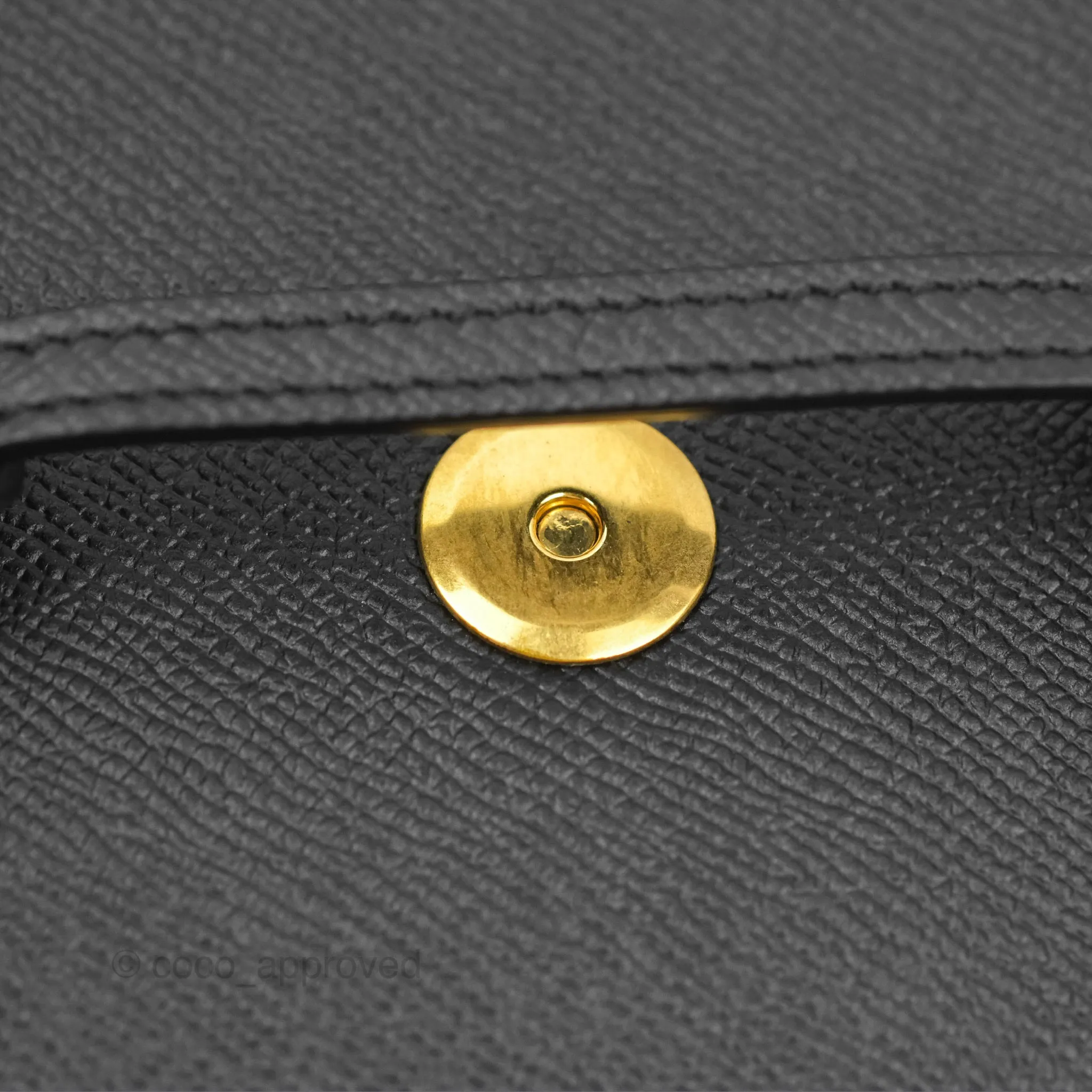 Celine Pico Belt Bag Black Grained Calfskin Gold Hardware