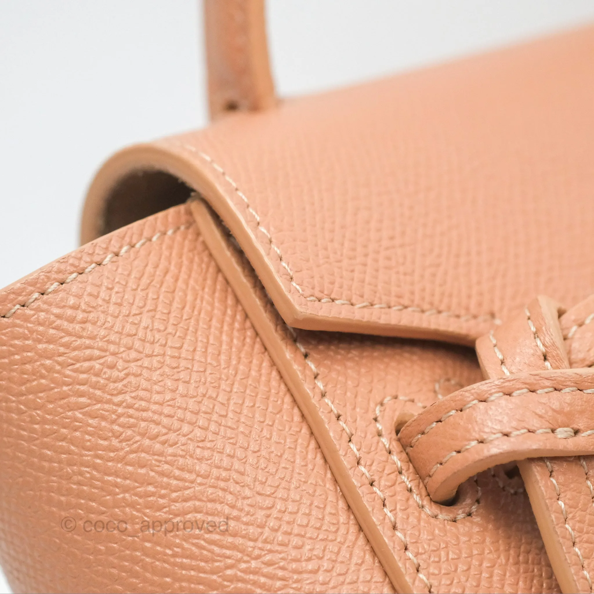 Celine Pico Belt Bag Desert Rose Grained Calfskin Gold Hardware