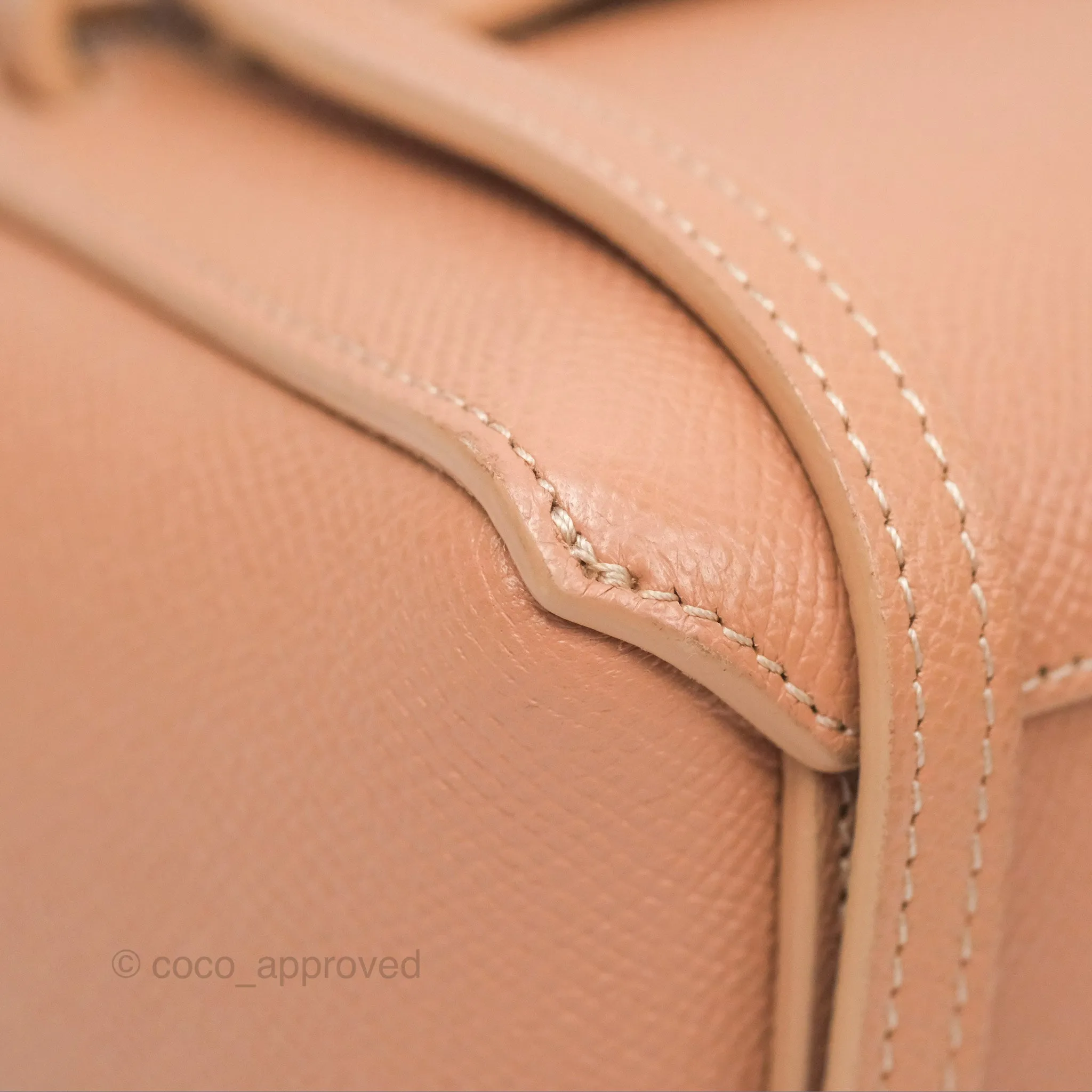 Celine Pico Belt Bag Desert Rose Grained Calfskin Gold Hardware