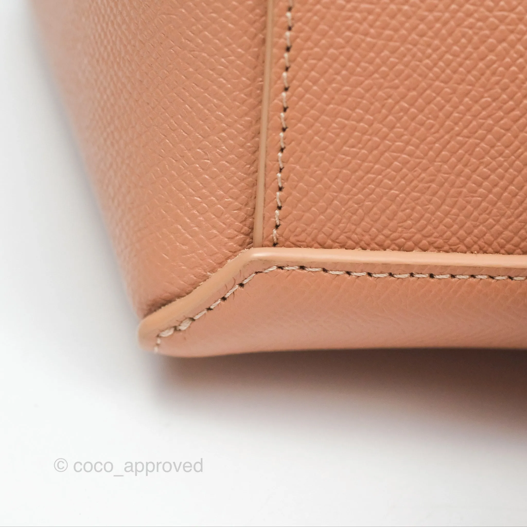 Celine Pico Belt Bag Desert Rose Grained Calfskin Gold Hardware