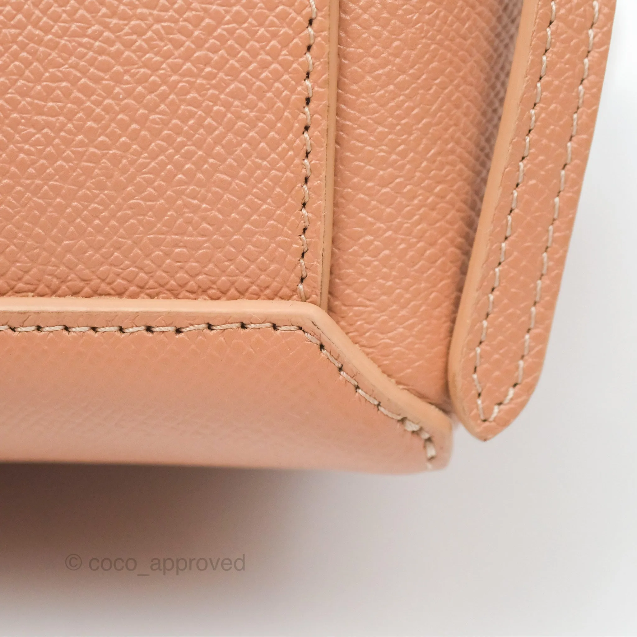 Celine Pico Belt Bag Desert Rose Grained Calfskin Gold Hardware
