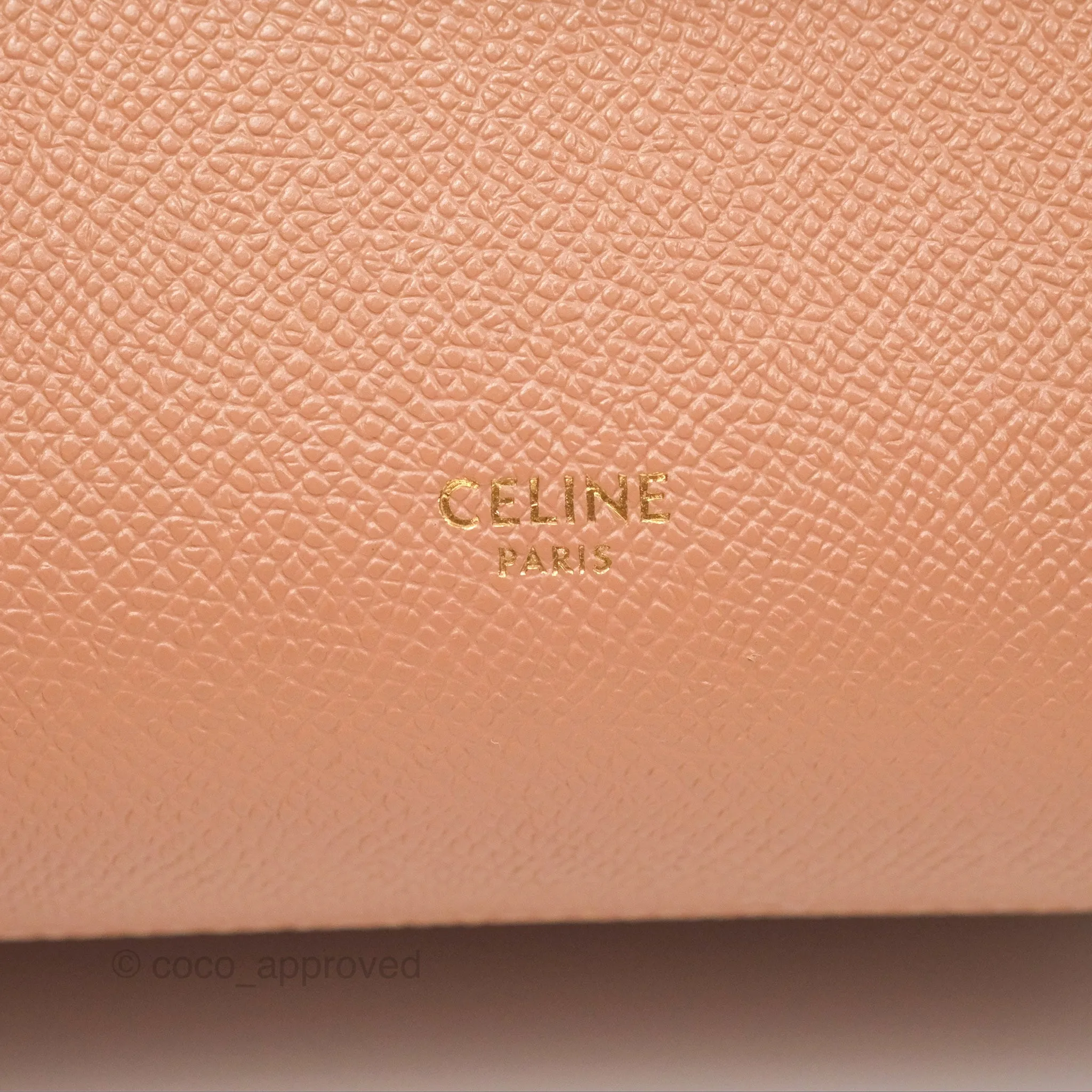 Celine Pico Belt Bag Desert Rose Grained Calfskin Gold Hardware