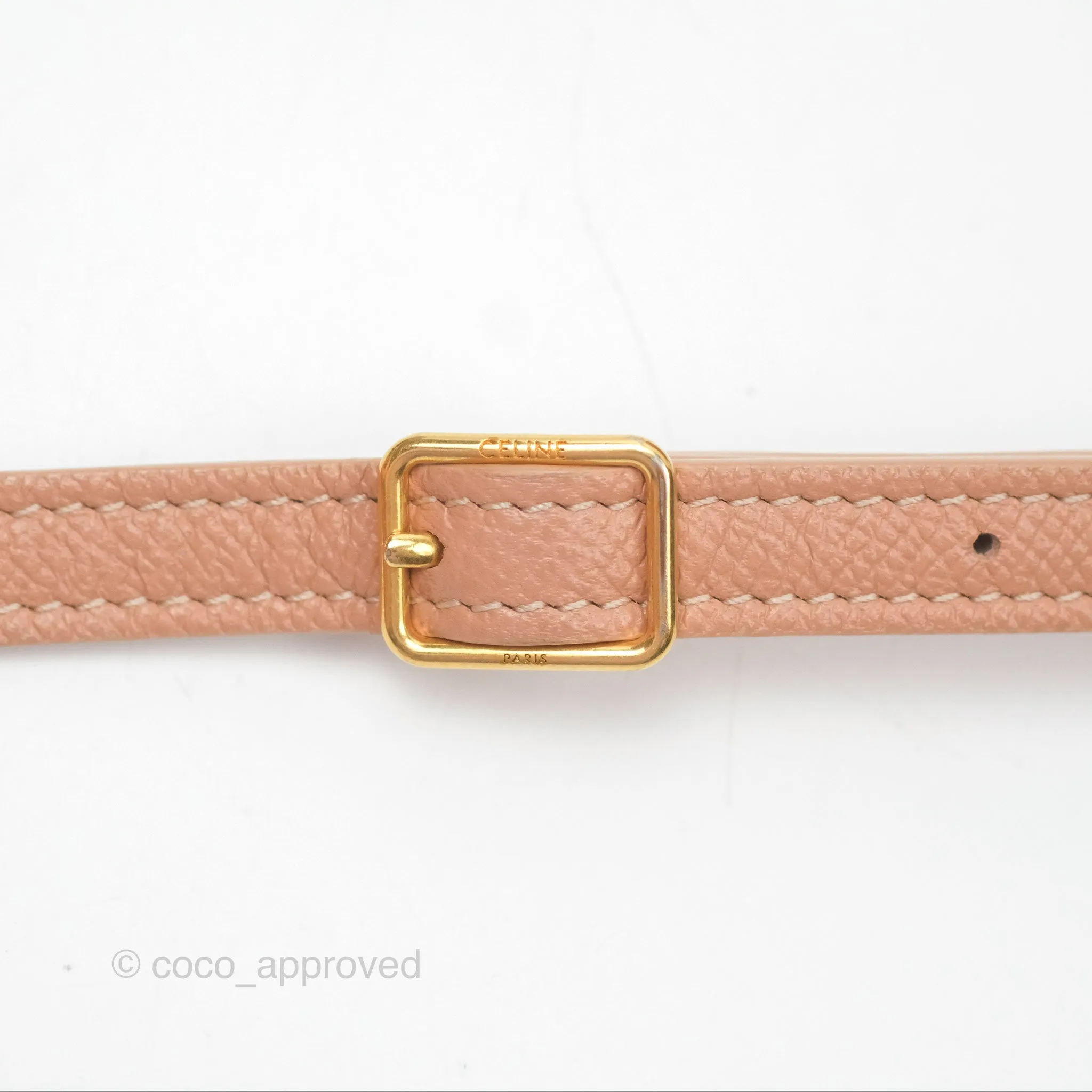 Celine Pico Belt Bag Desert Rose Grained Calfskin Gold Hardware