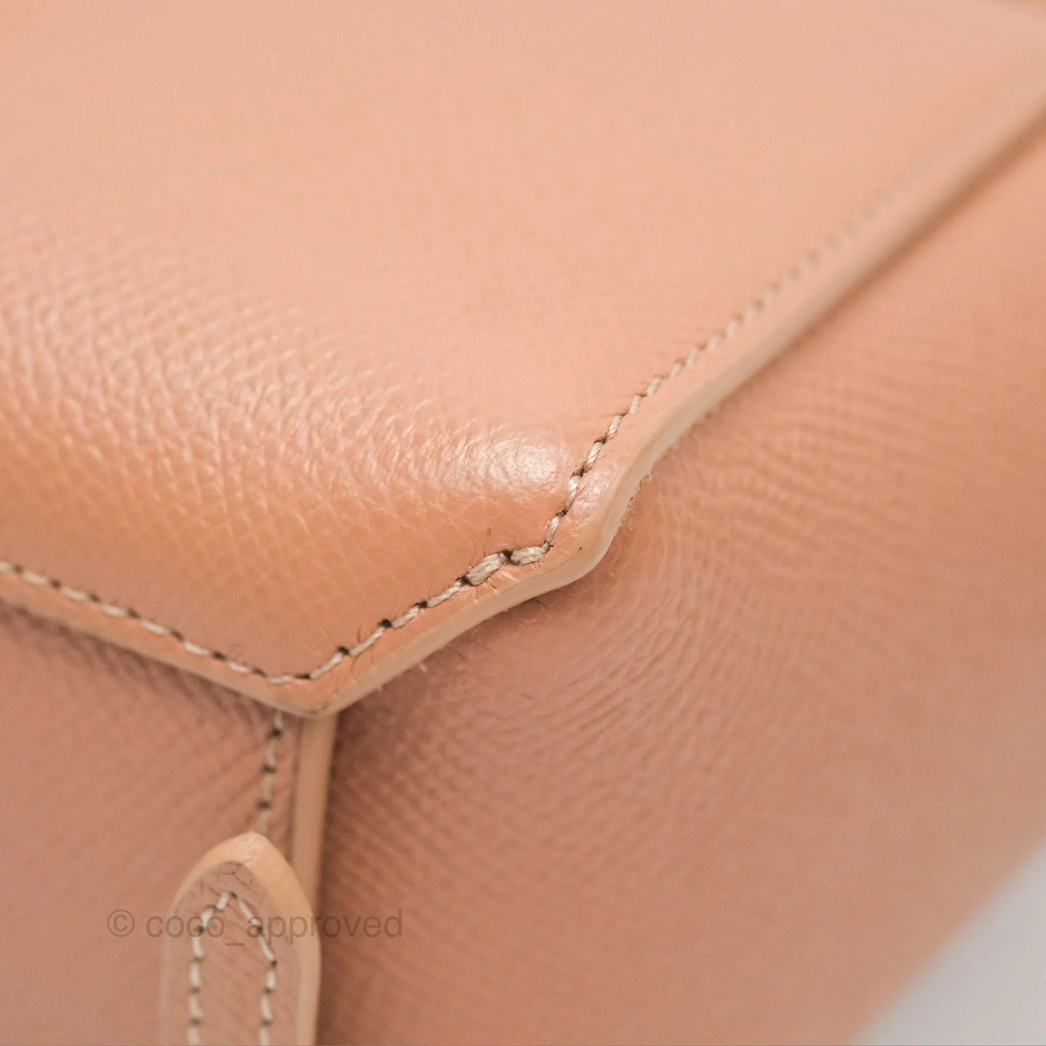 Celine Pico Belt Bag Desert Rose Grained Calfskin Gold Hardware