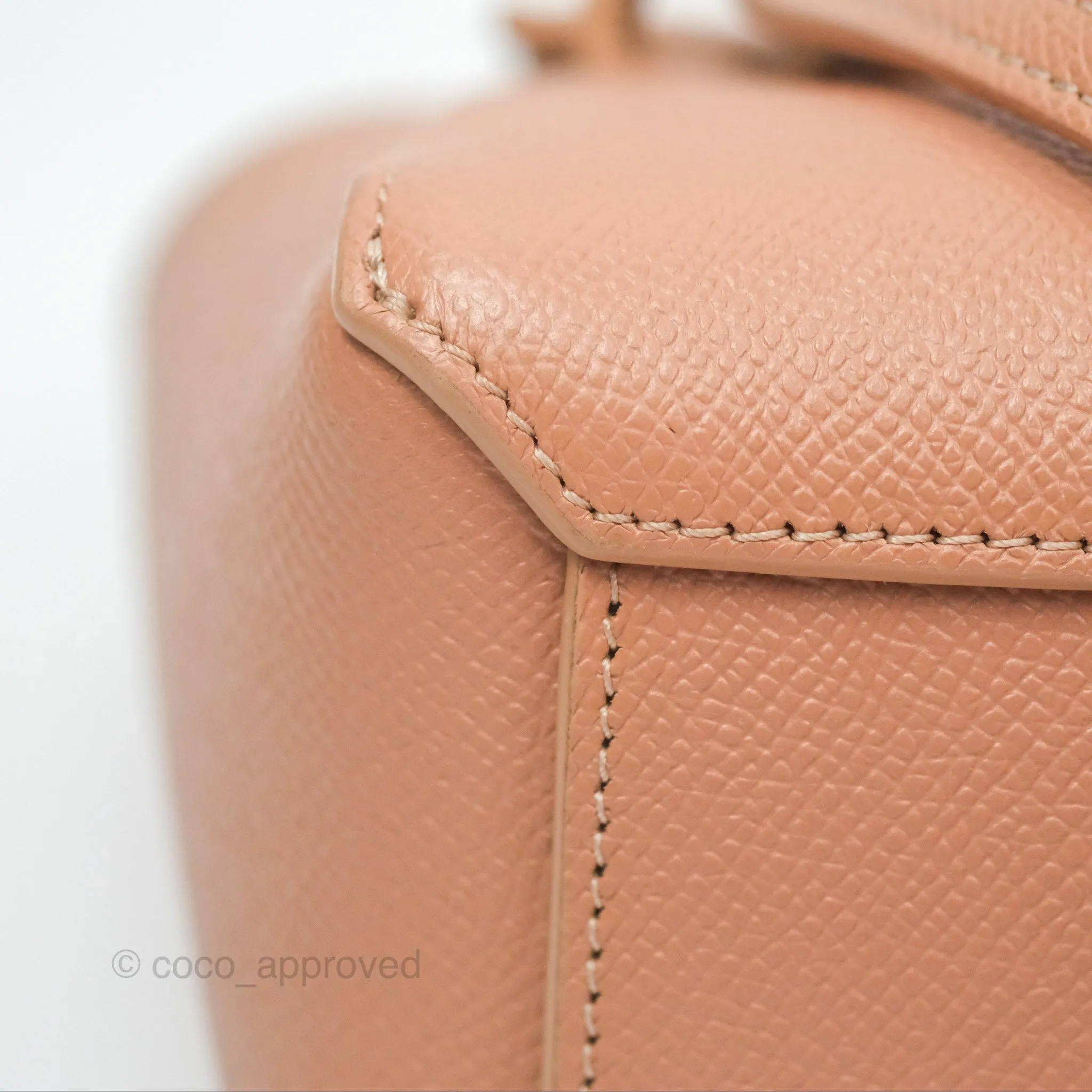 Celine Pico Belt Bag Desert Rose Grained Calfskin Gold Hardware
