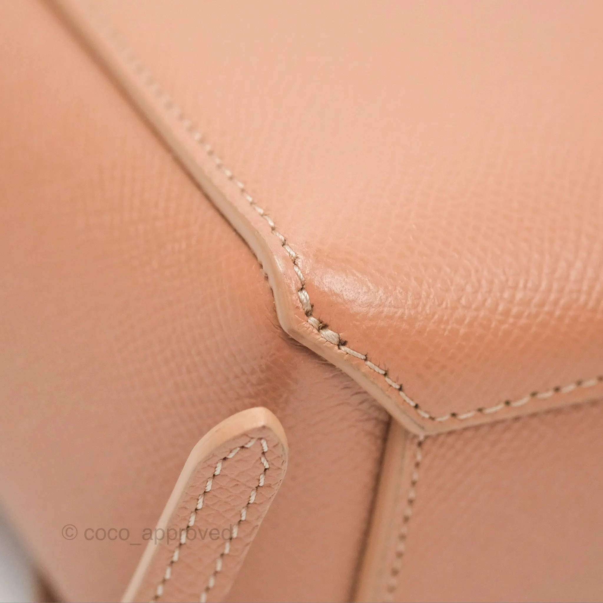 Celine Pico Belt Bag Desert Rose Grained Calfskin Gold Hardware