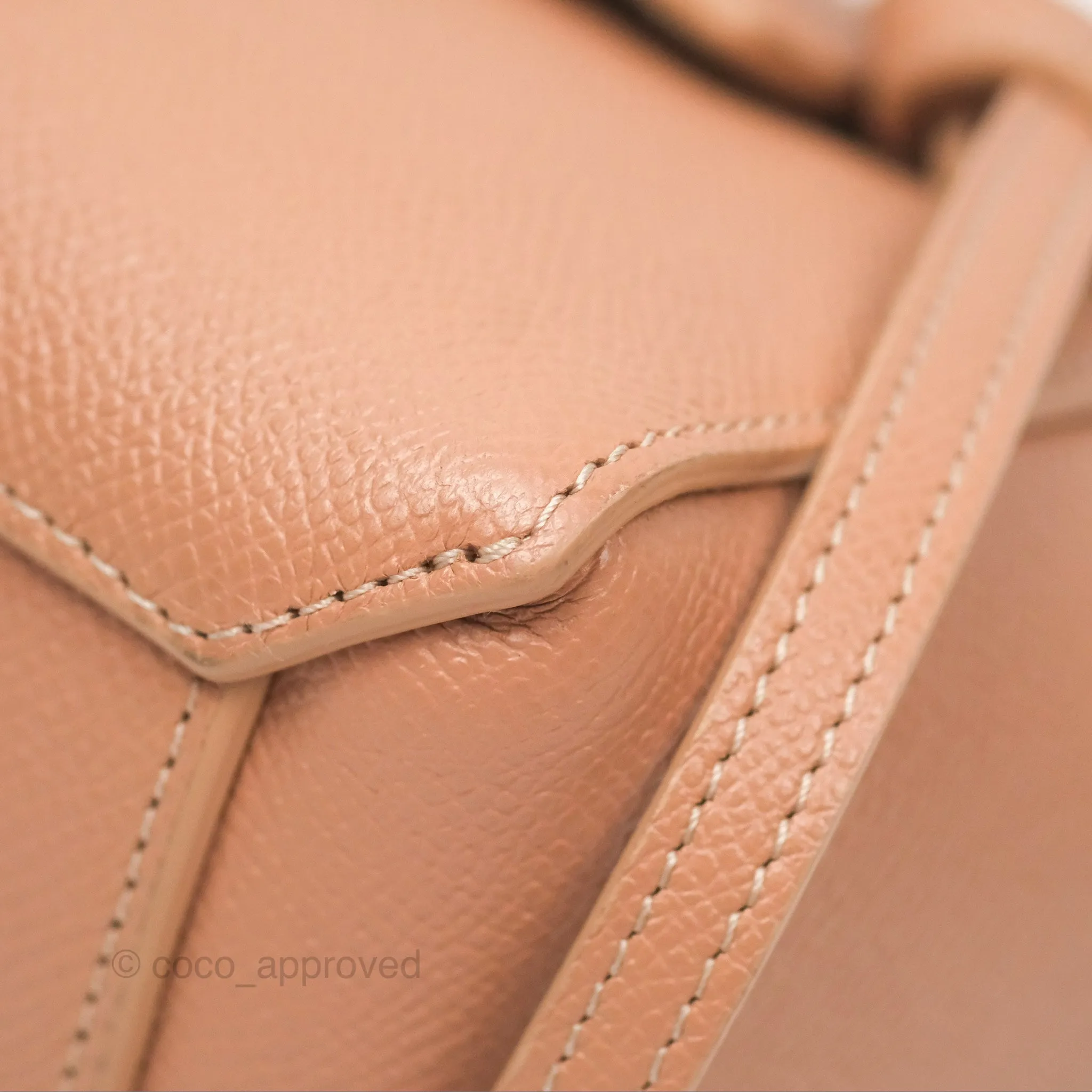 Celine Pico Belt Bag Desert Rose Grained Calfskin Gold Hardware