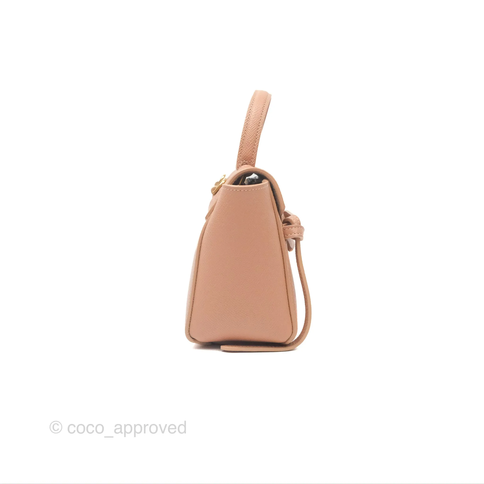 Celine Pico Belt Bag Desert Rose Grained Calfskin Gold Hardware
