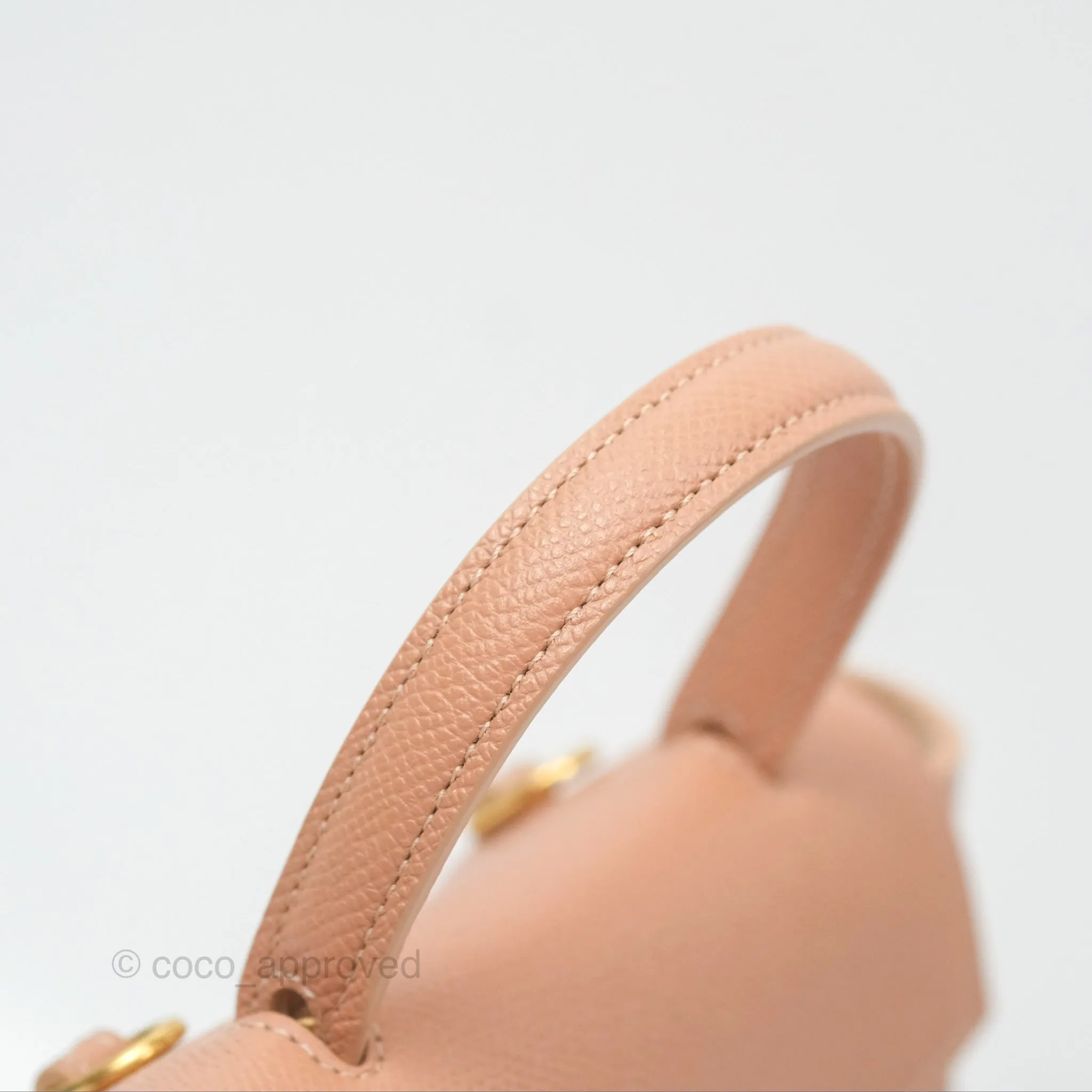 Celine Pico Belt Bag Desert Rose Grained Calfskin Gold Hardware