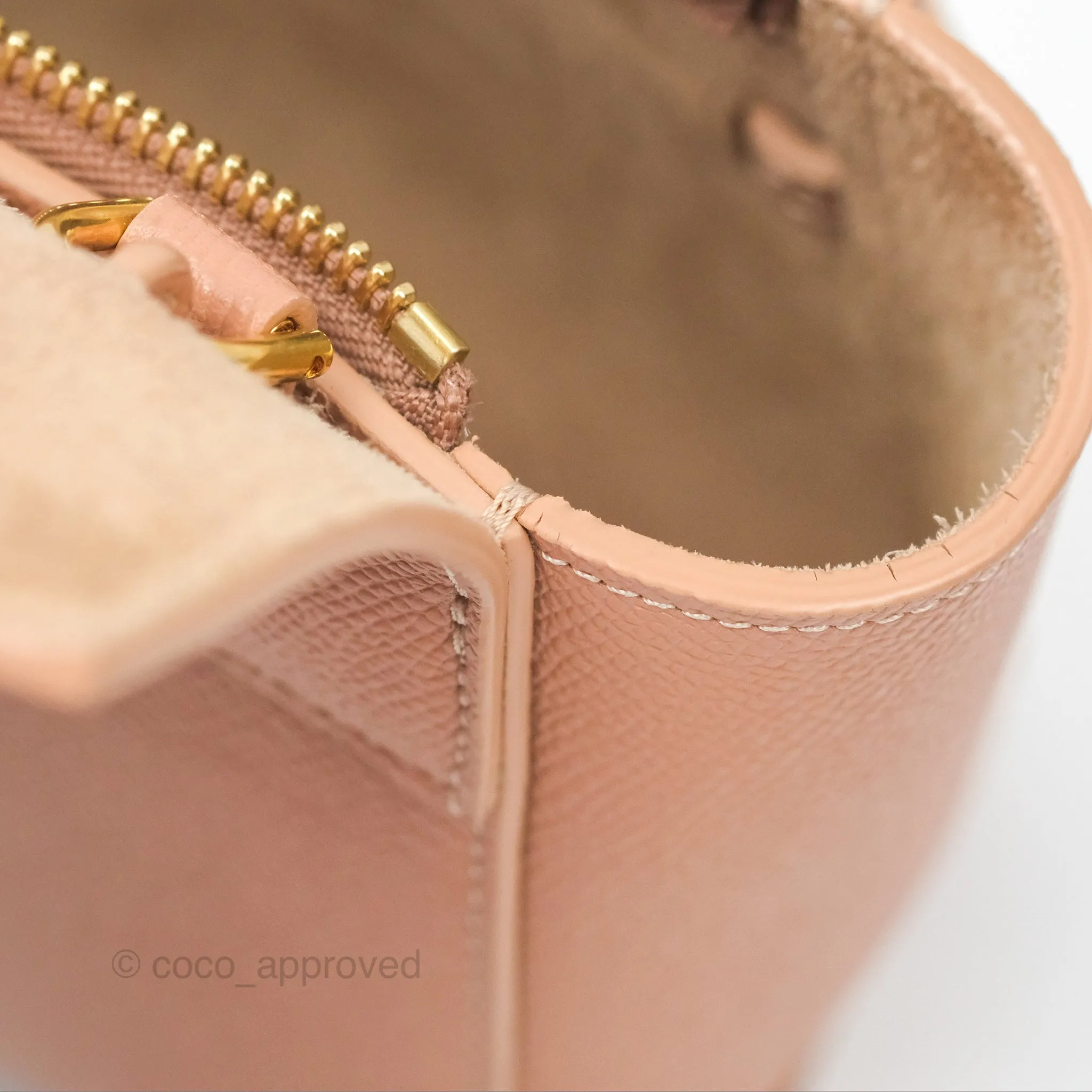 Celine Pico Belt Bag Desert Rose Grained Calfskin Gold Hardware