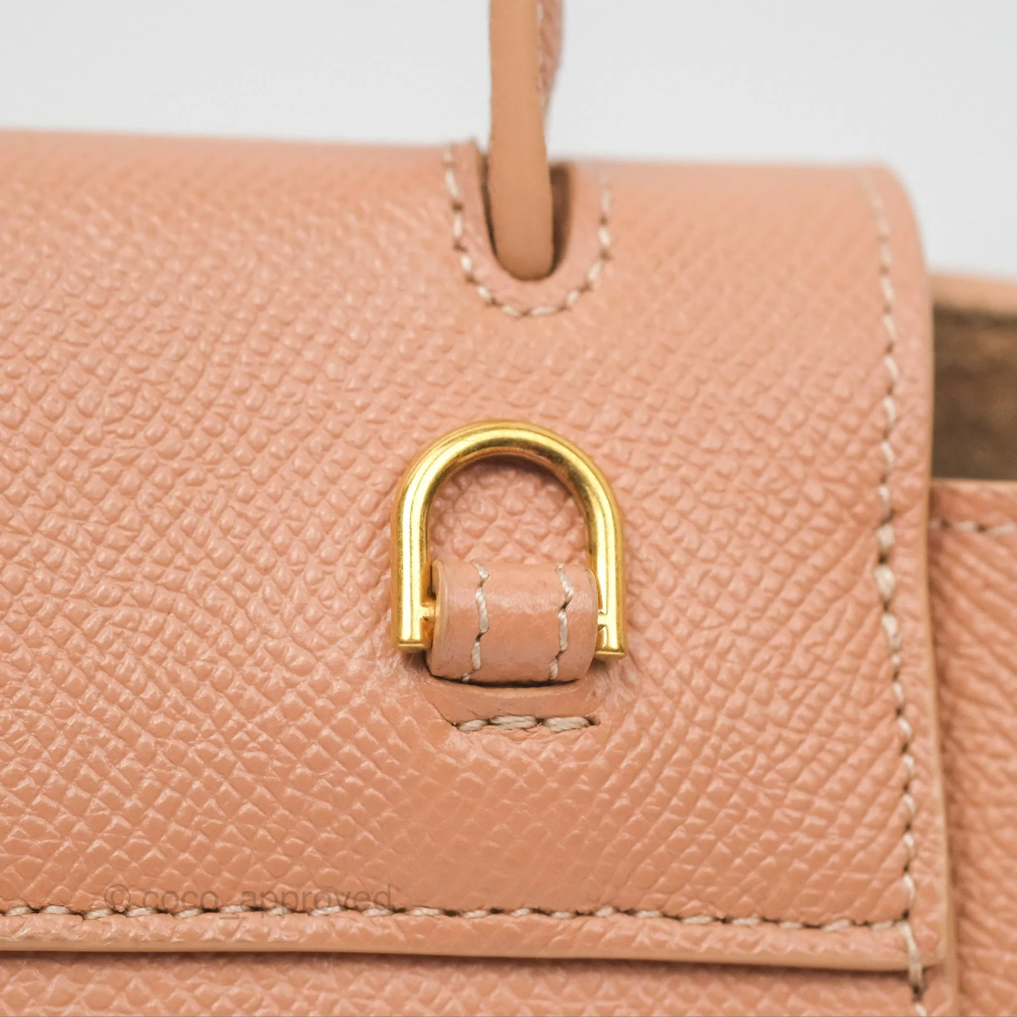 Celine Pico Belt Bag Desert Rose Grained Calfskin Gold Hardware