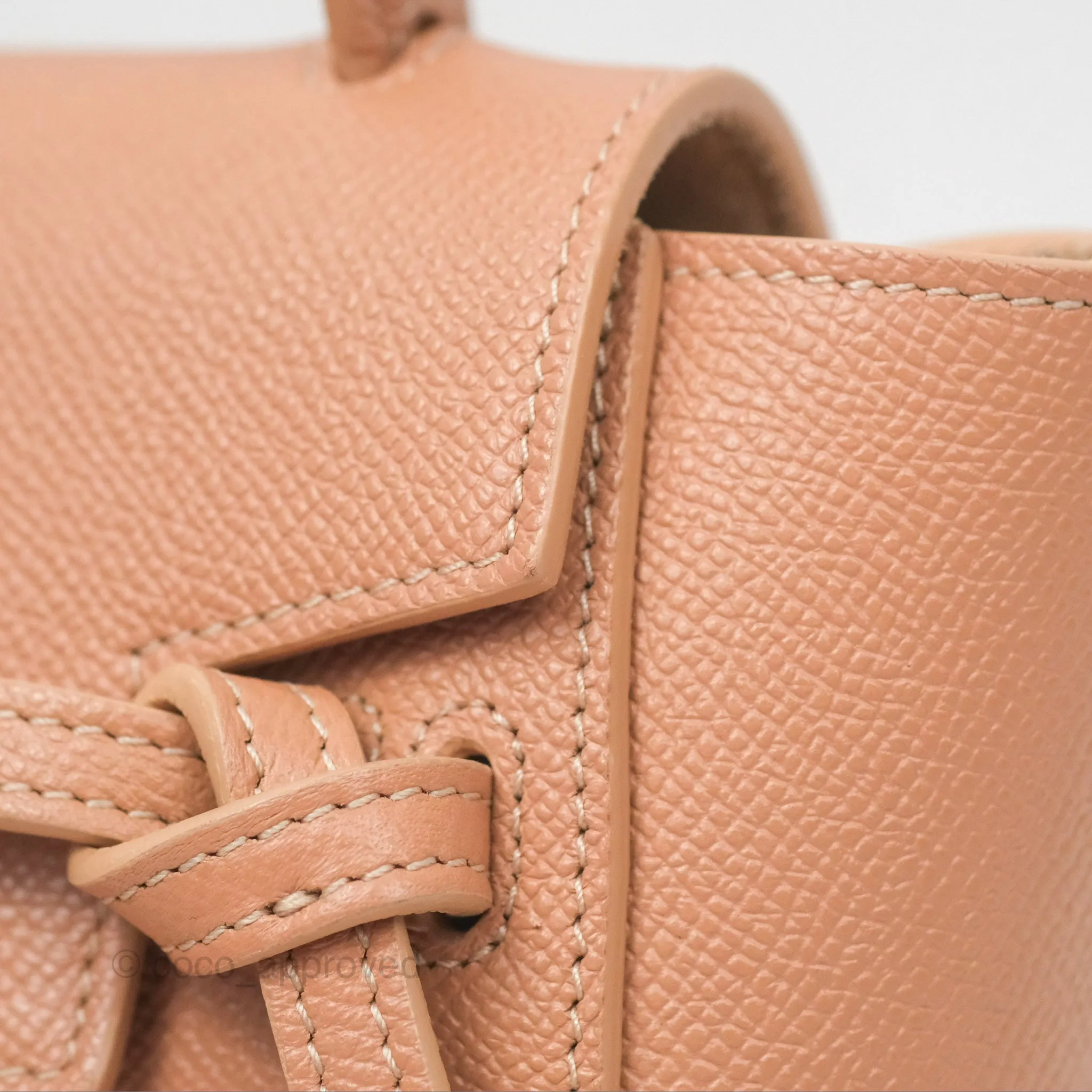 Celine Pico Belt Bag Desert Rose Grained Calfskin Gold Hardware