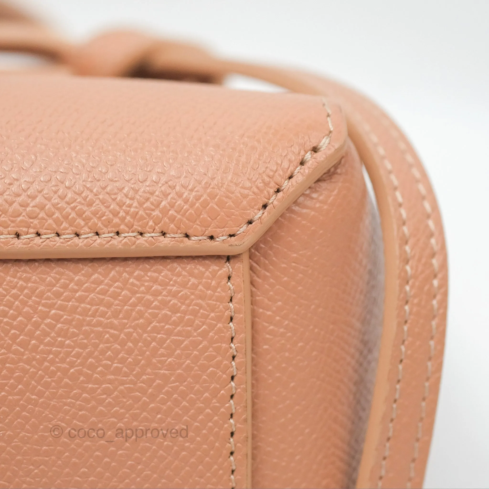 Celine Pico Belt Bag Desert Rose Grained Calfskin Gold Hardware
