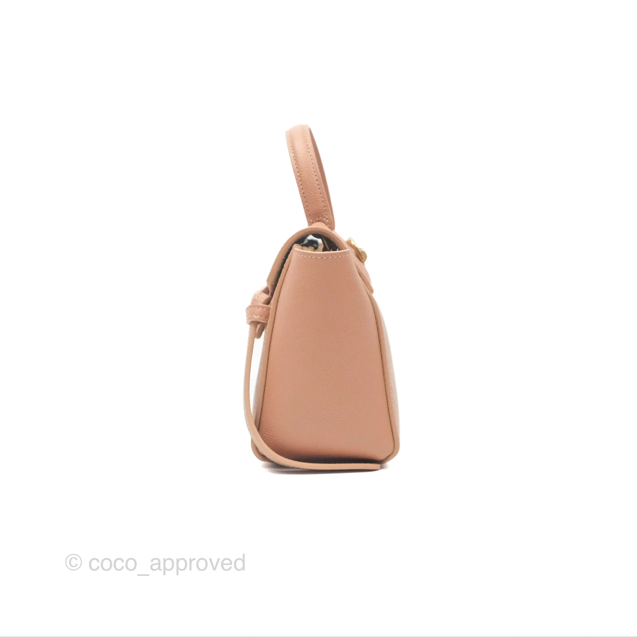 Celine Pico Belt Bag Desert Rose Grained Calfskin Gold Hardware