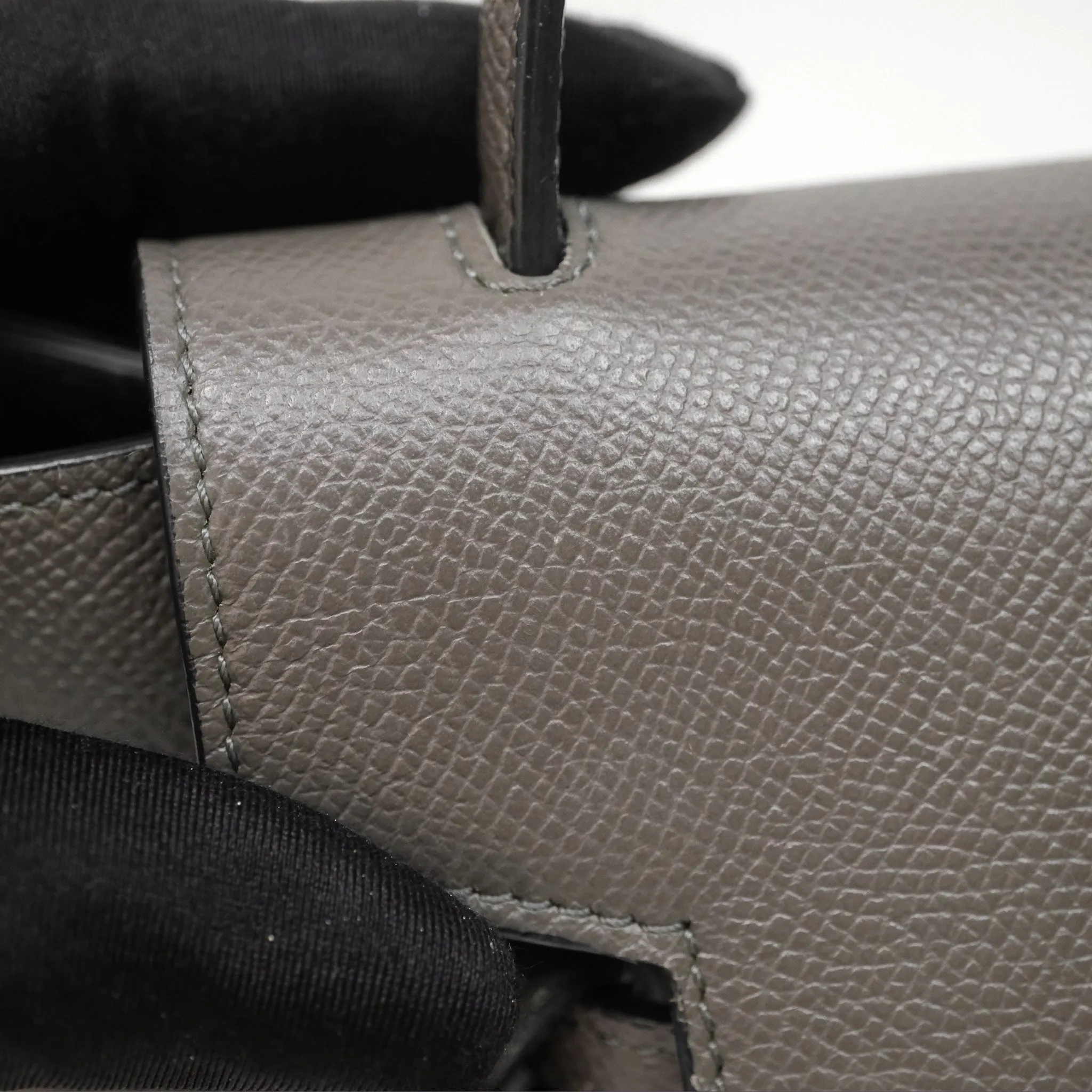 Celine Pico Belt Bag Grey Grained Calfskin Gold Hardware
