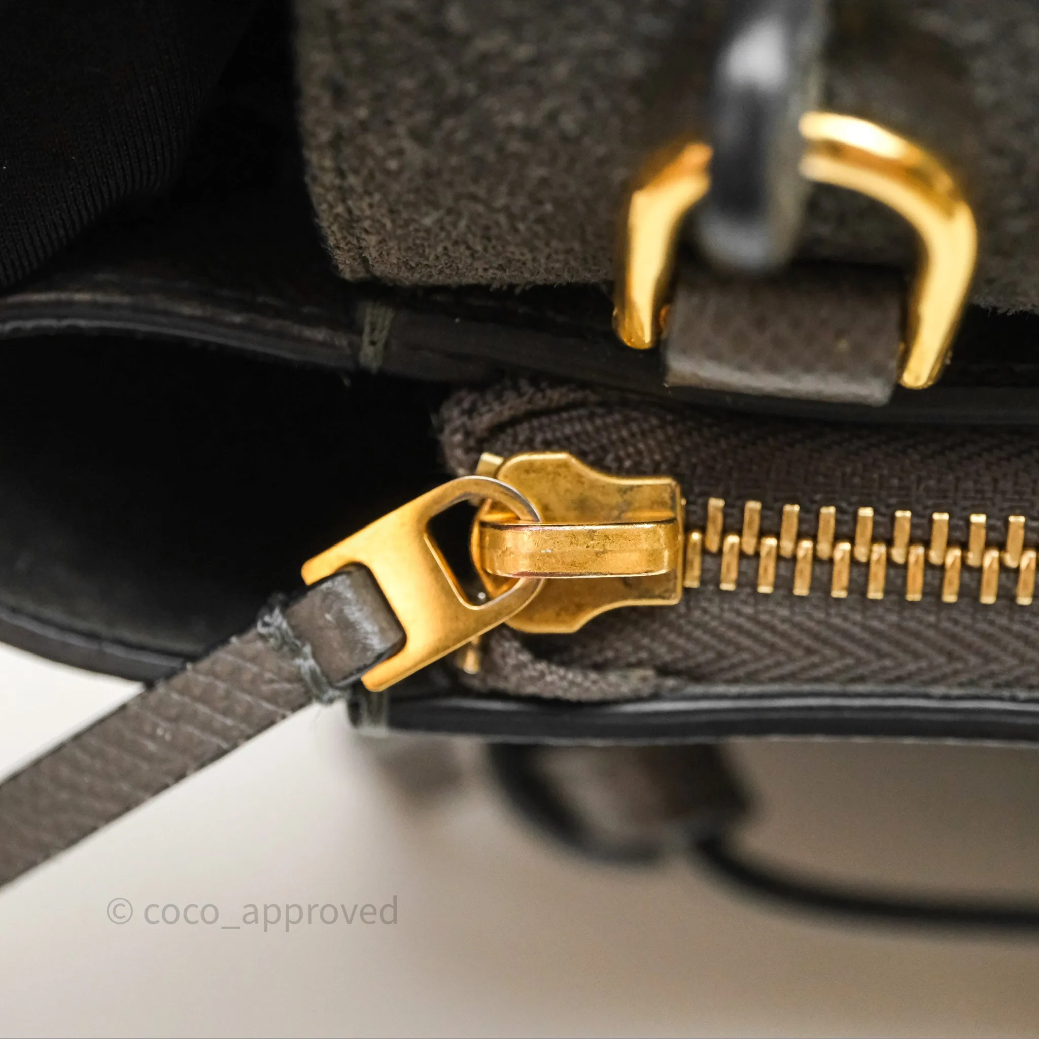 Celine Pico Belt Bag Grey Grained Calfskin Gold Hardware
