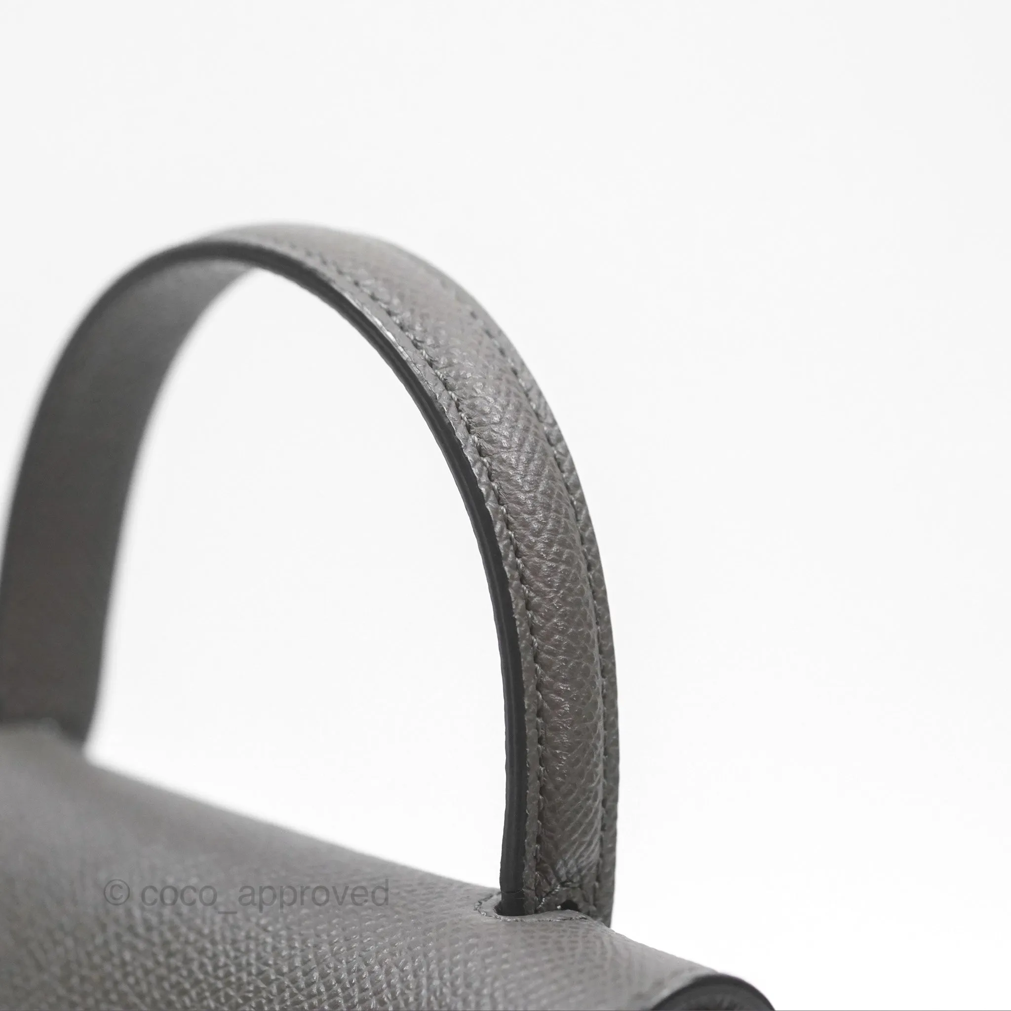 Celine Pico Belt Bag Grey Grained Calfskin Gold Hardware