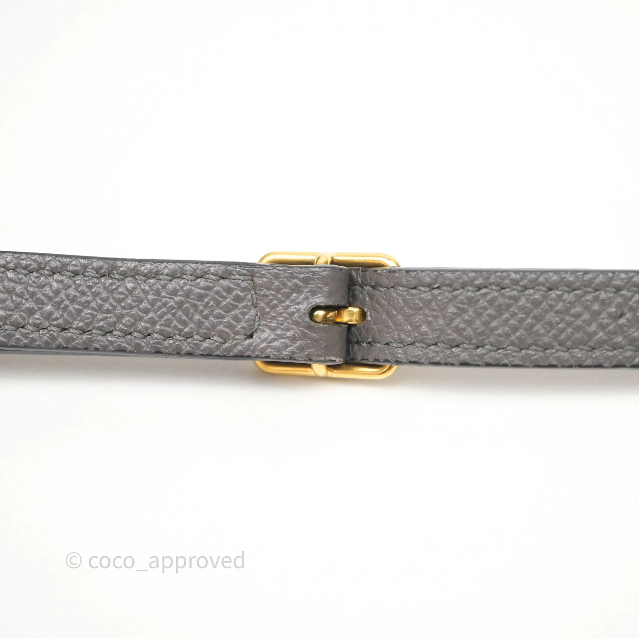 Celine Pico Belt Bag Grey Grained Calfskin Gold Hardware