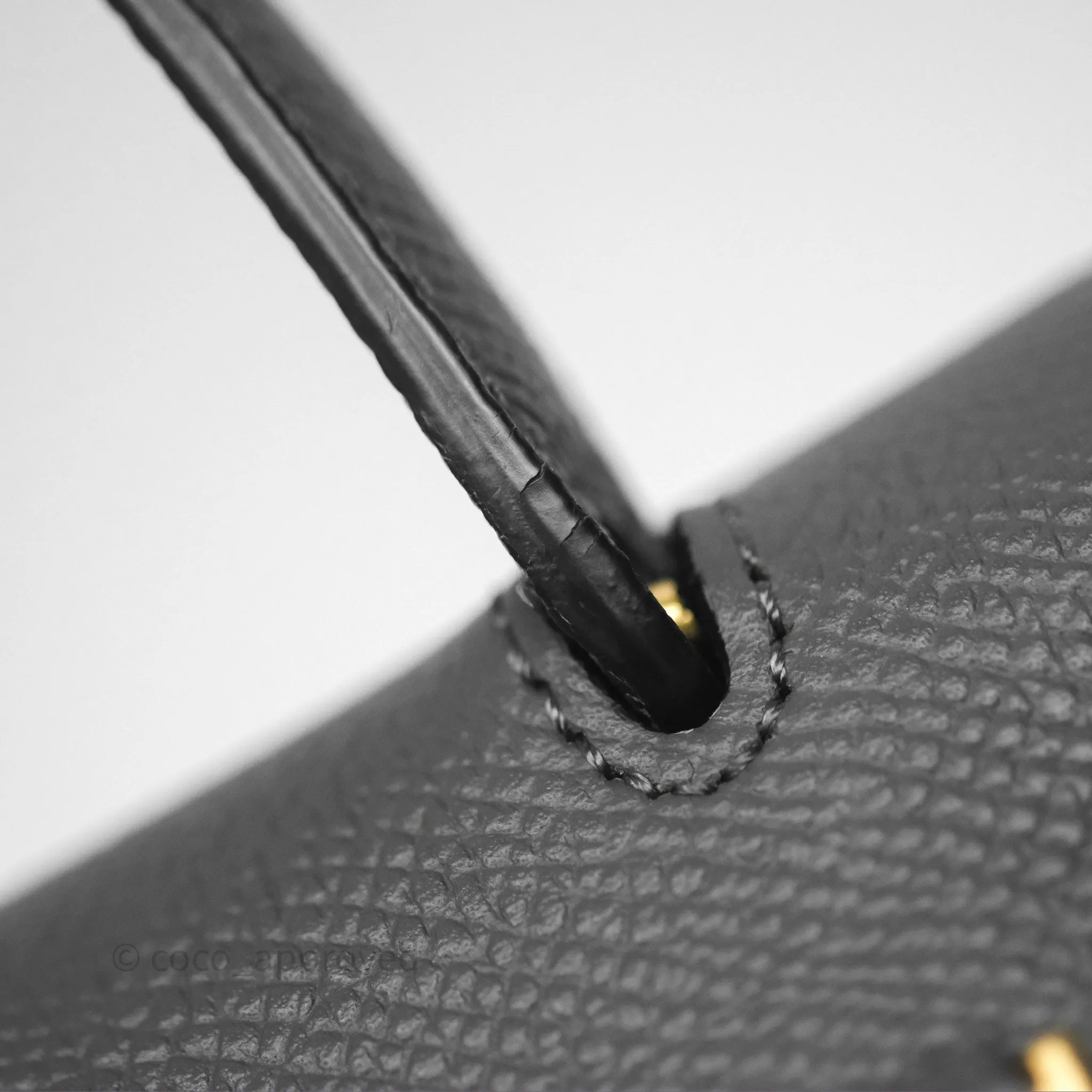 Celine Pico Belt Bag Grey Grained Calfskin Gold Hardware