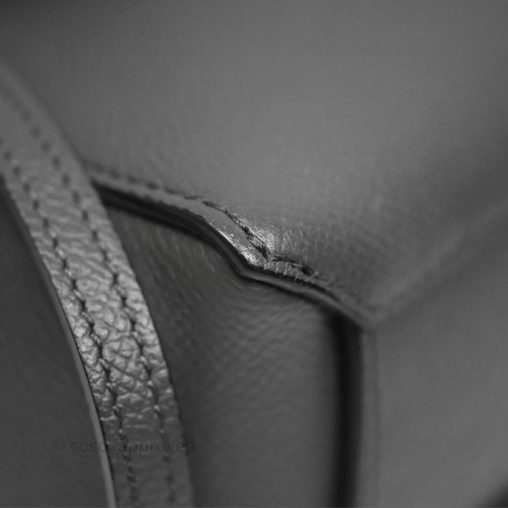 Celine Pico Belt Bag Grey Grained Calfskin Gold Hardware