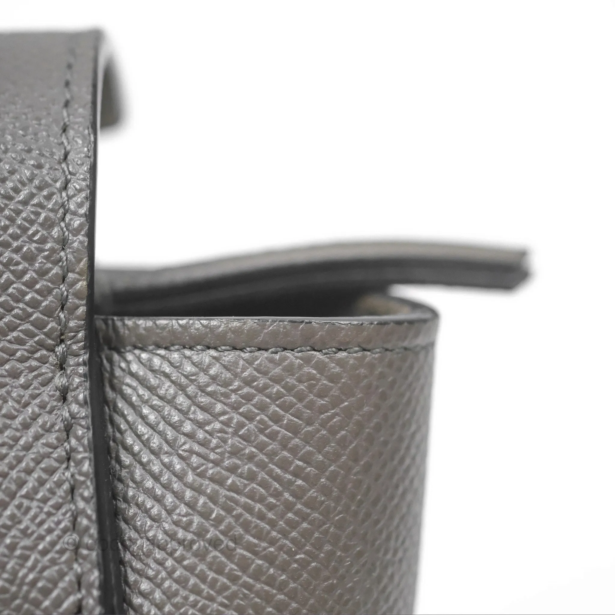 Celine Pico Belt Bag Grey Grained Calfskin Gold Hardware
