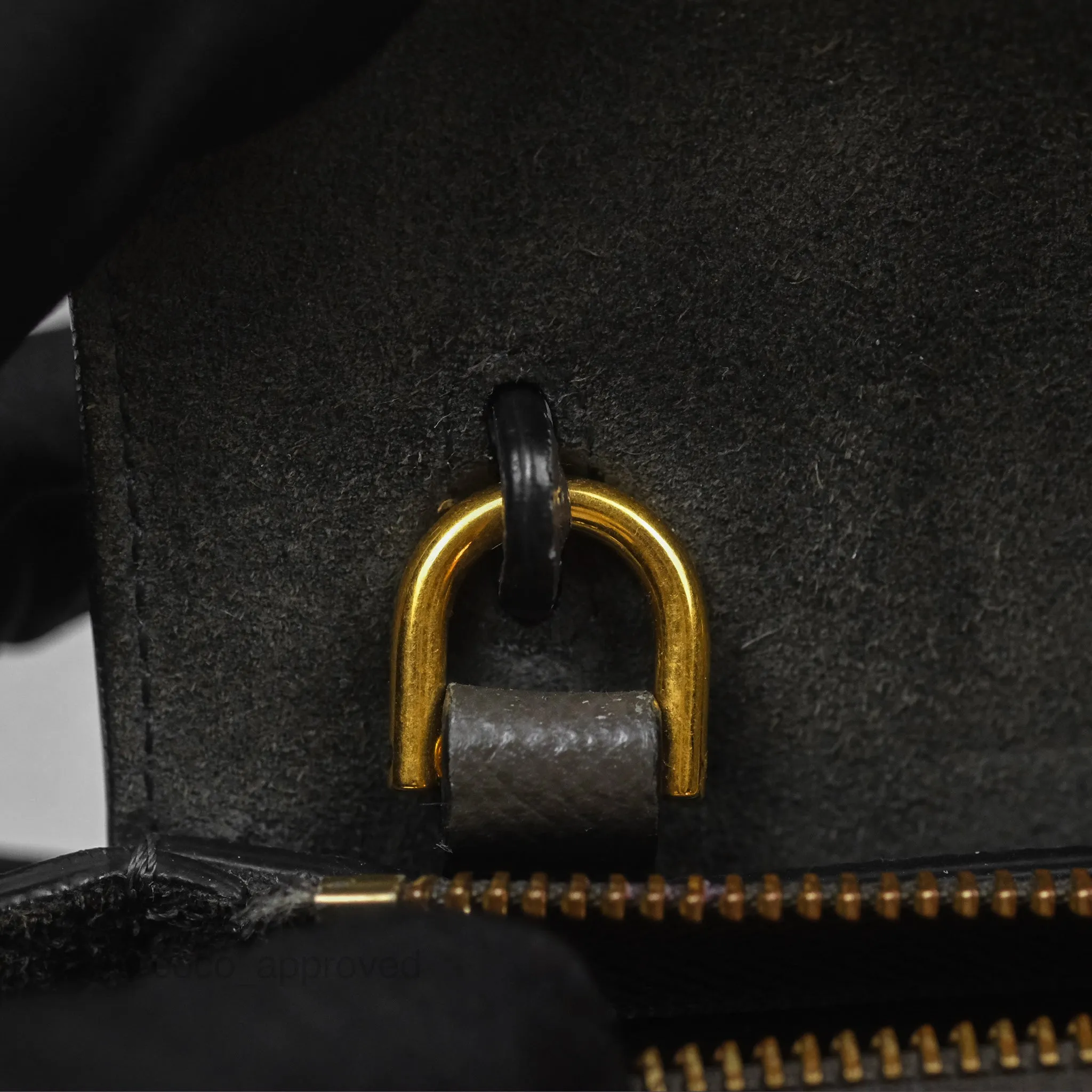 Celine Pico Belt Bag Grey Grained Calfskin Gold Hardware