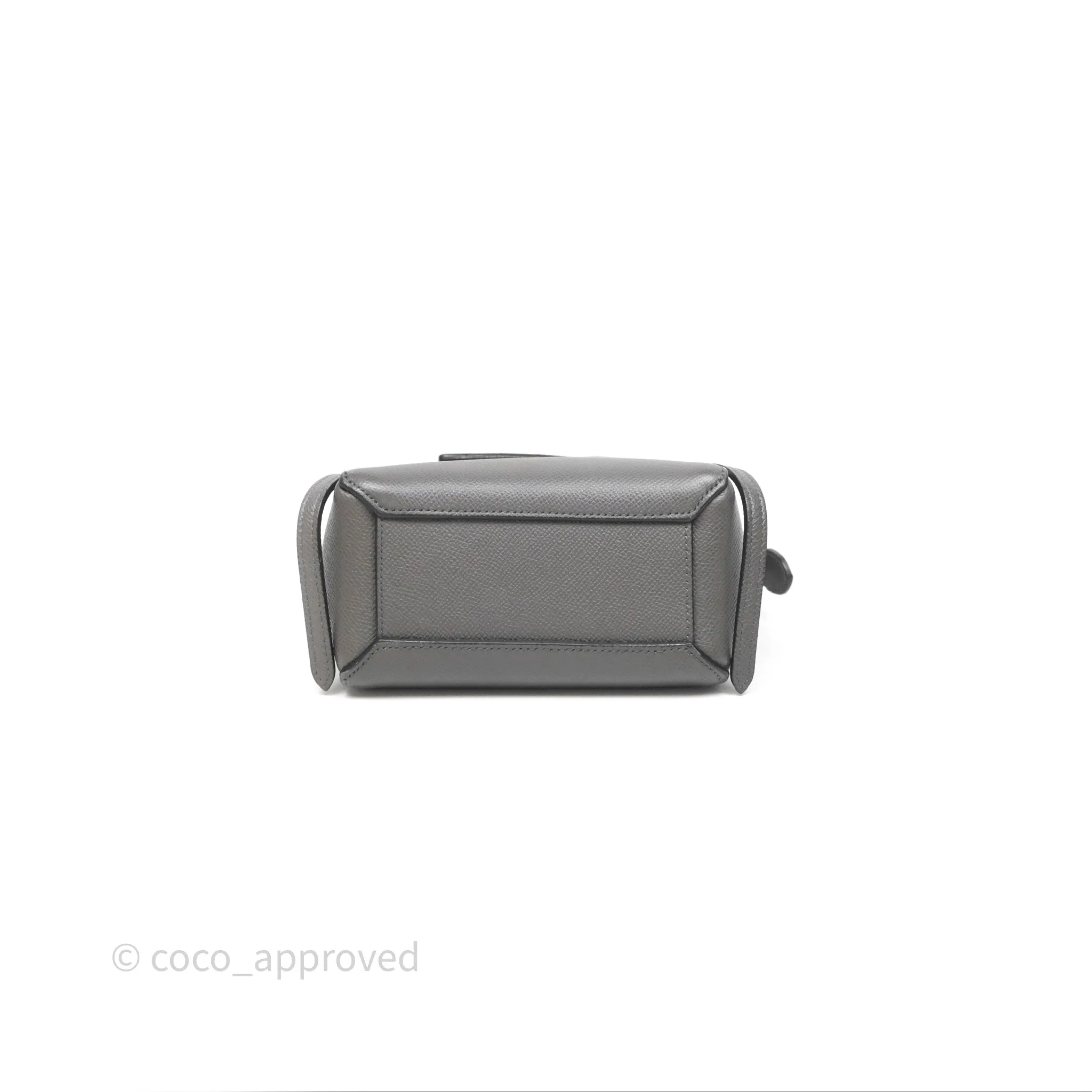 Celine Pico Belt Bag Grey Grained Calfskin Gold Hardware